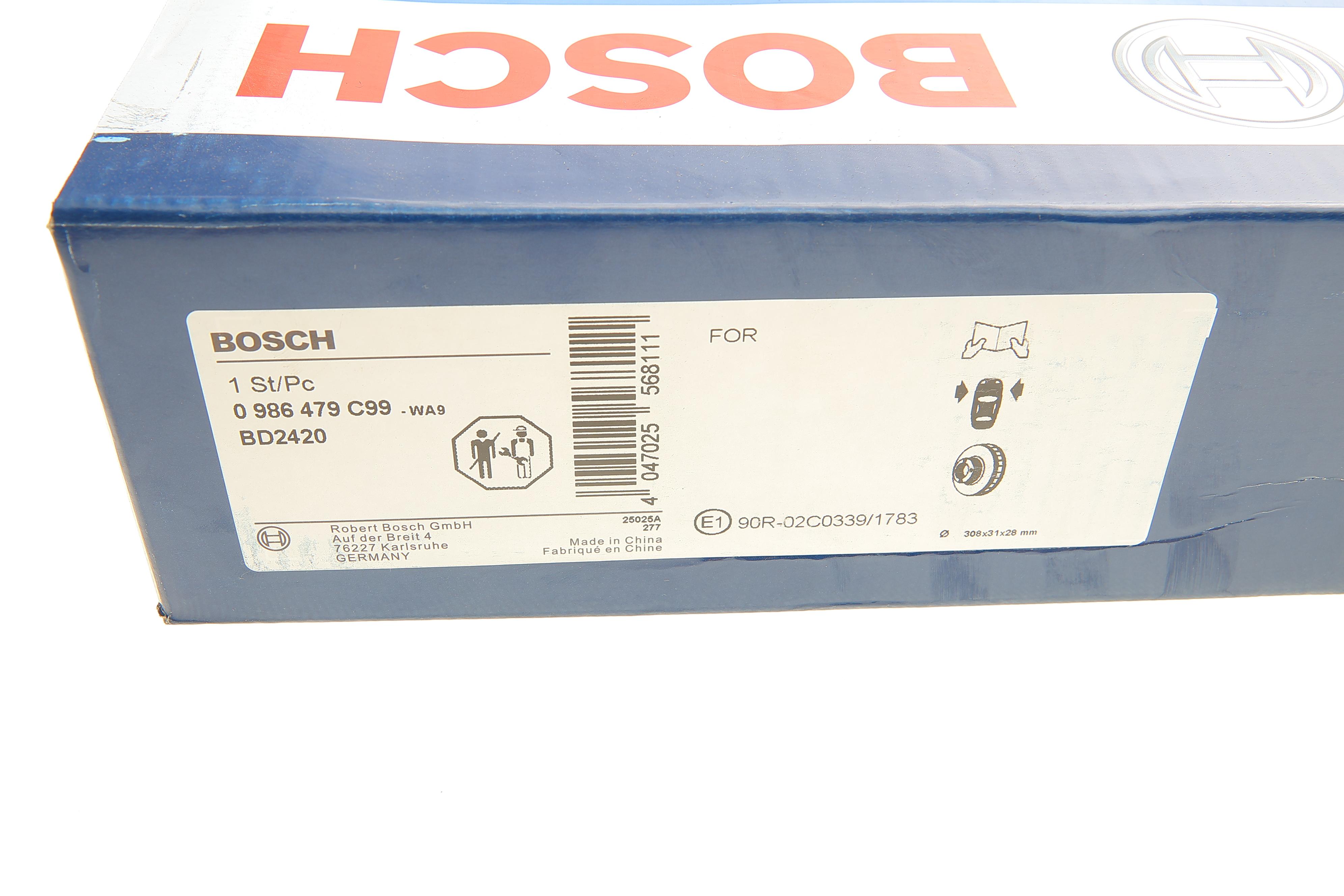 Диск гальмівний (передній) Ford Transit 13-- (RWD) (308х31)