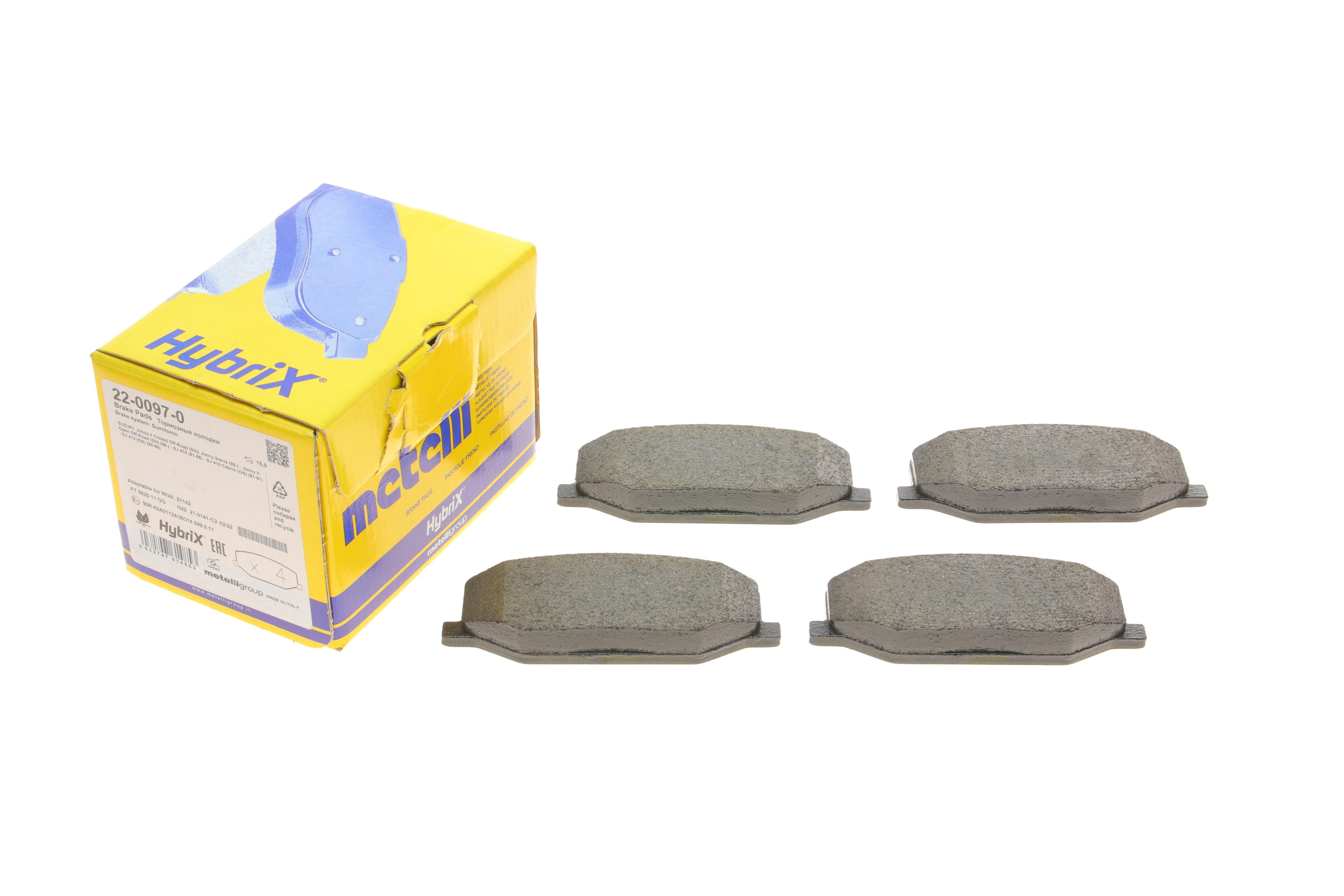 Колодки гальмівні (передні) Suzuki Jimny 98-