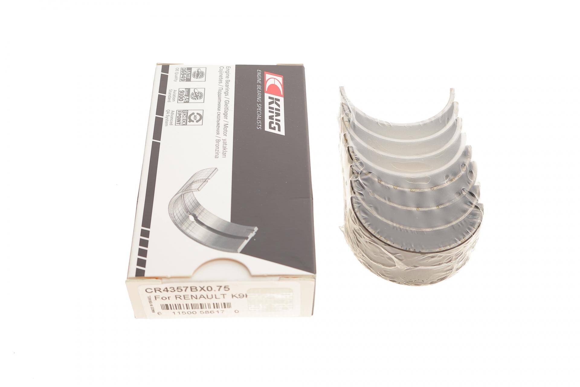 Вкладиші шатунні Renault Kangoo 1.5 dCi 01- (+0.75)