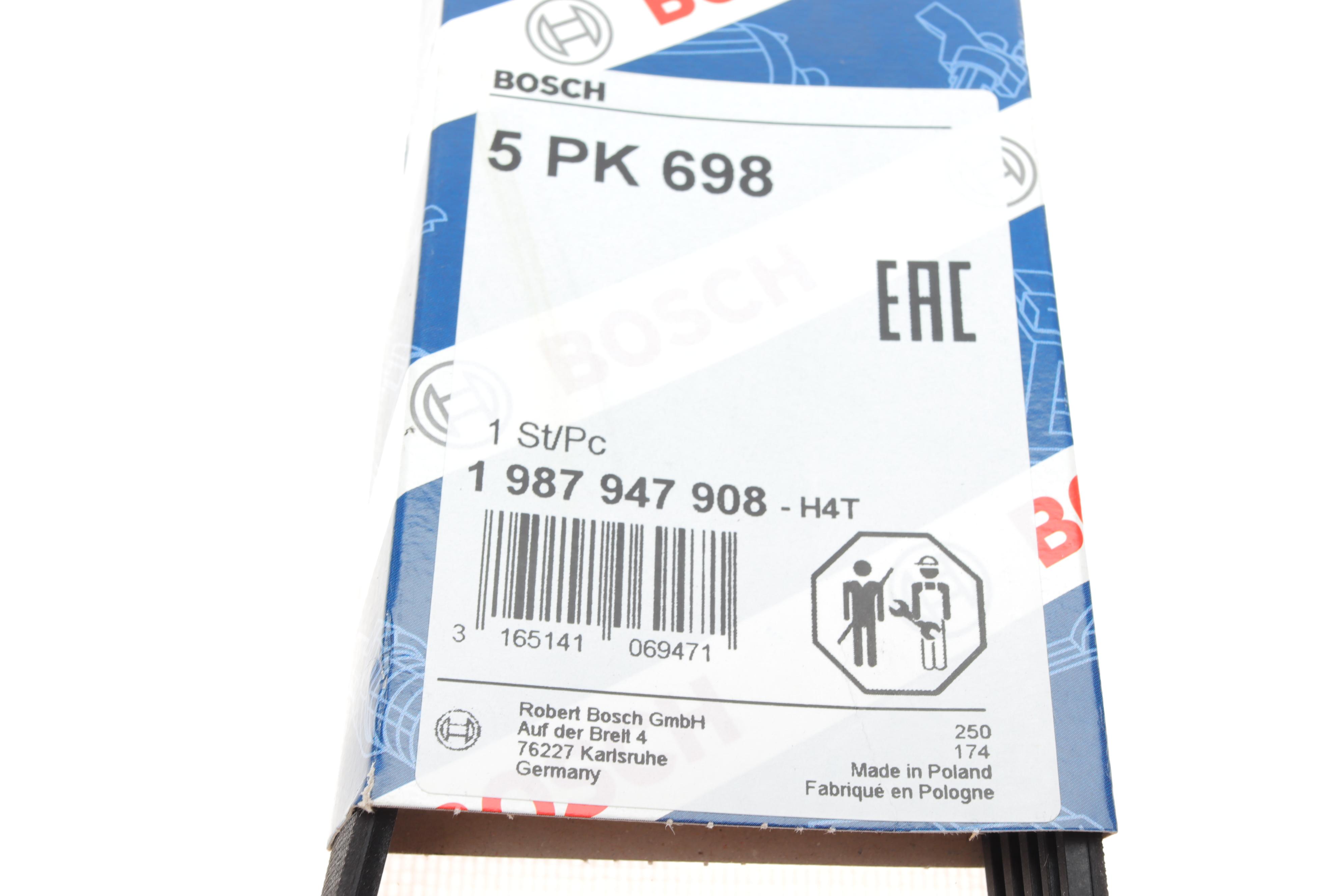 Ремінь генератора Ford Escort VI/VII/Peugeot 405 1.8 D/TD 88-99 (5PK698)