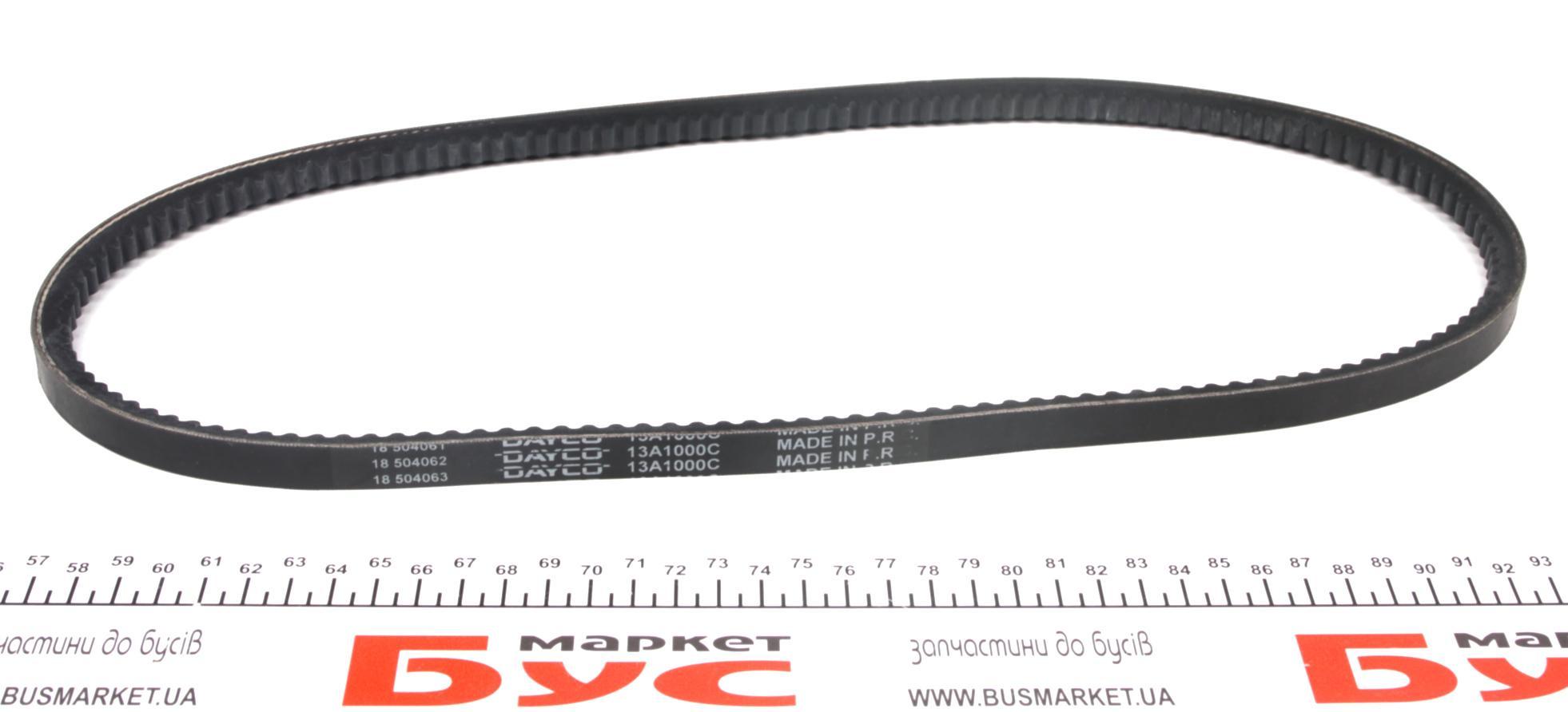 Ремінь генератора MB OM617/VW Passat B2 2.0/2.2 (13x1000)