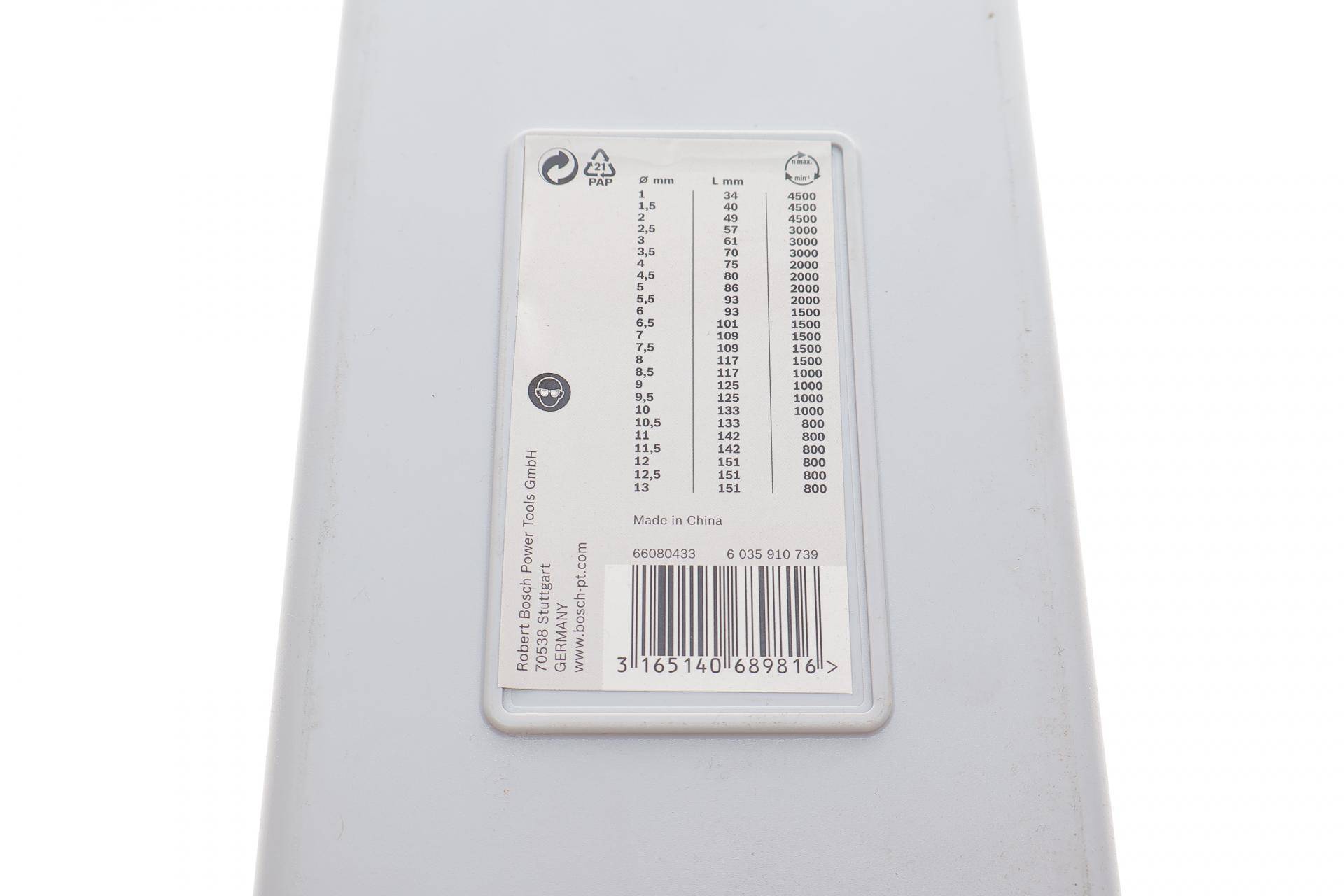 Набір свердл HSS PointTeQ Ø1-13 мм 25 од.