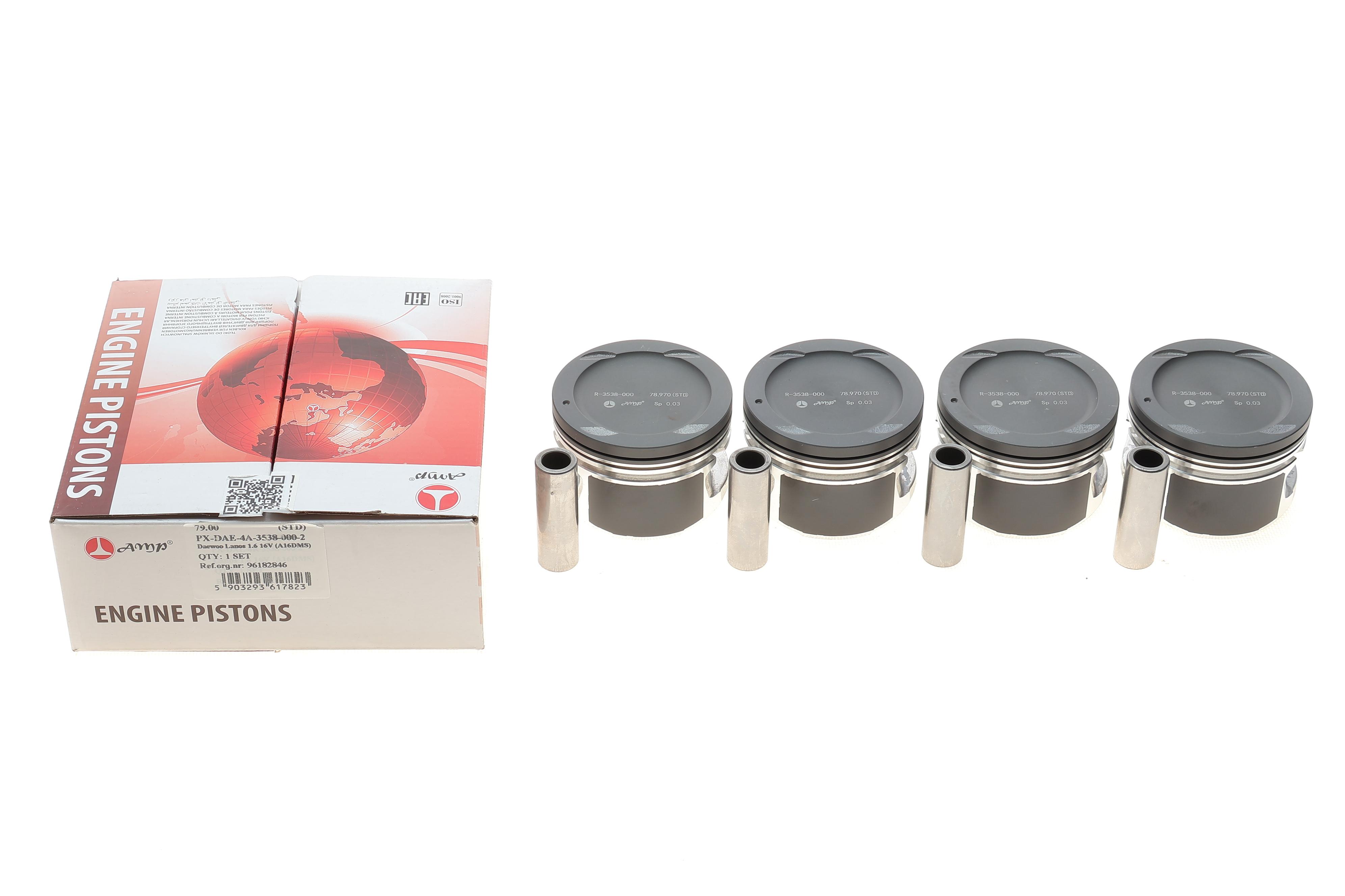 Поршень Daewoo Lanos/Nubira 1.6 97- (79.00mm/STD) (к-кт 4 шт)
