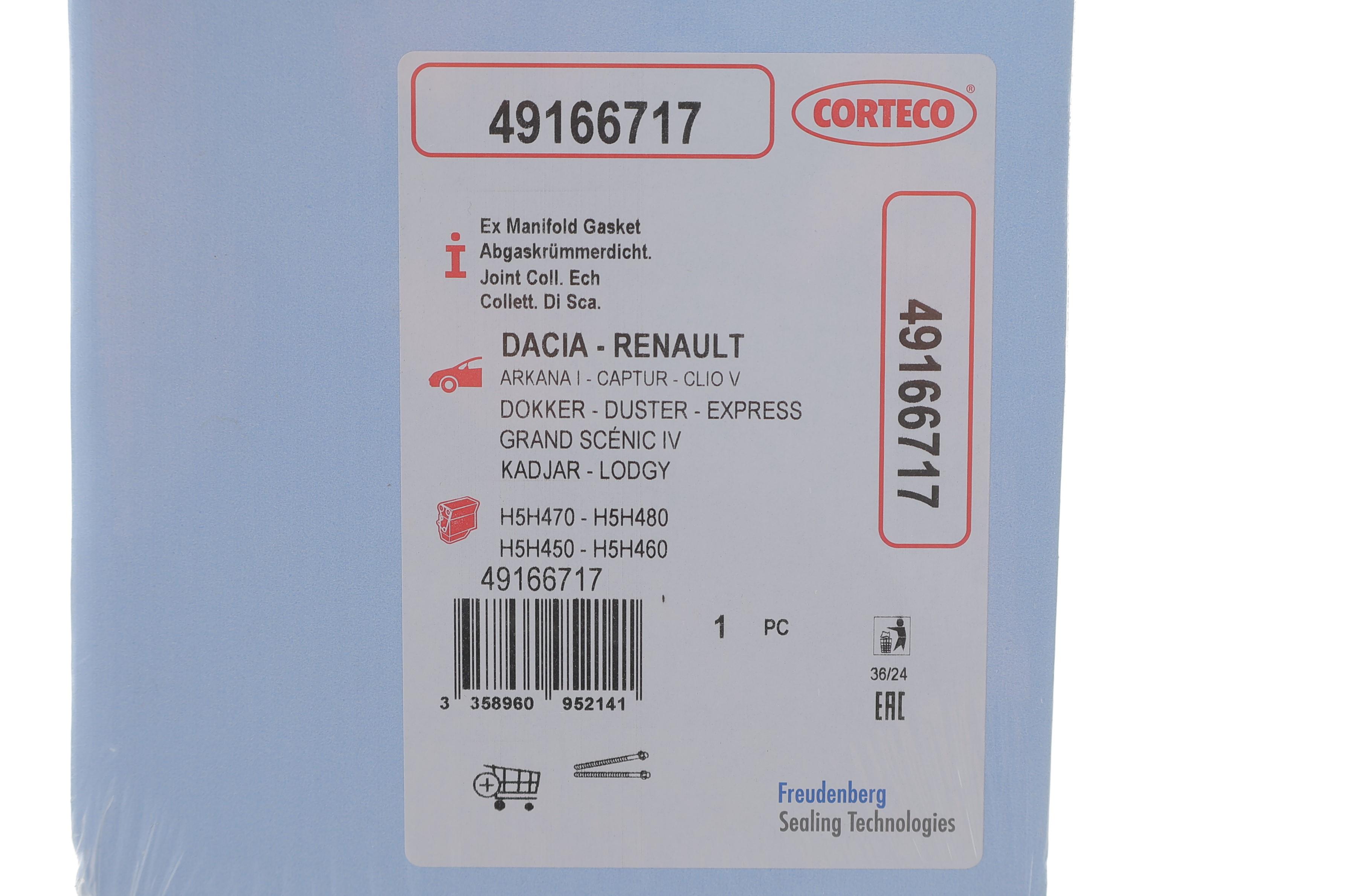 Прокладка коллектора выпускного MB A-class (W177)/B-class (W247) 1.3 (M282) 18-