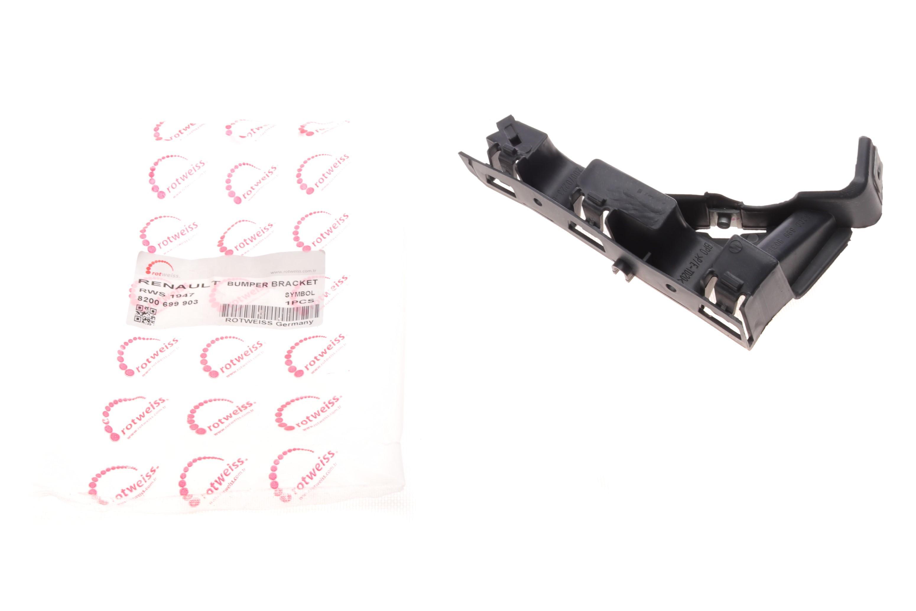 Кронштейн кріплення бампера (переднього/L) Renault Symbol/Thalia/Clio 04-