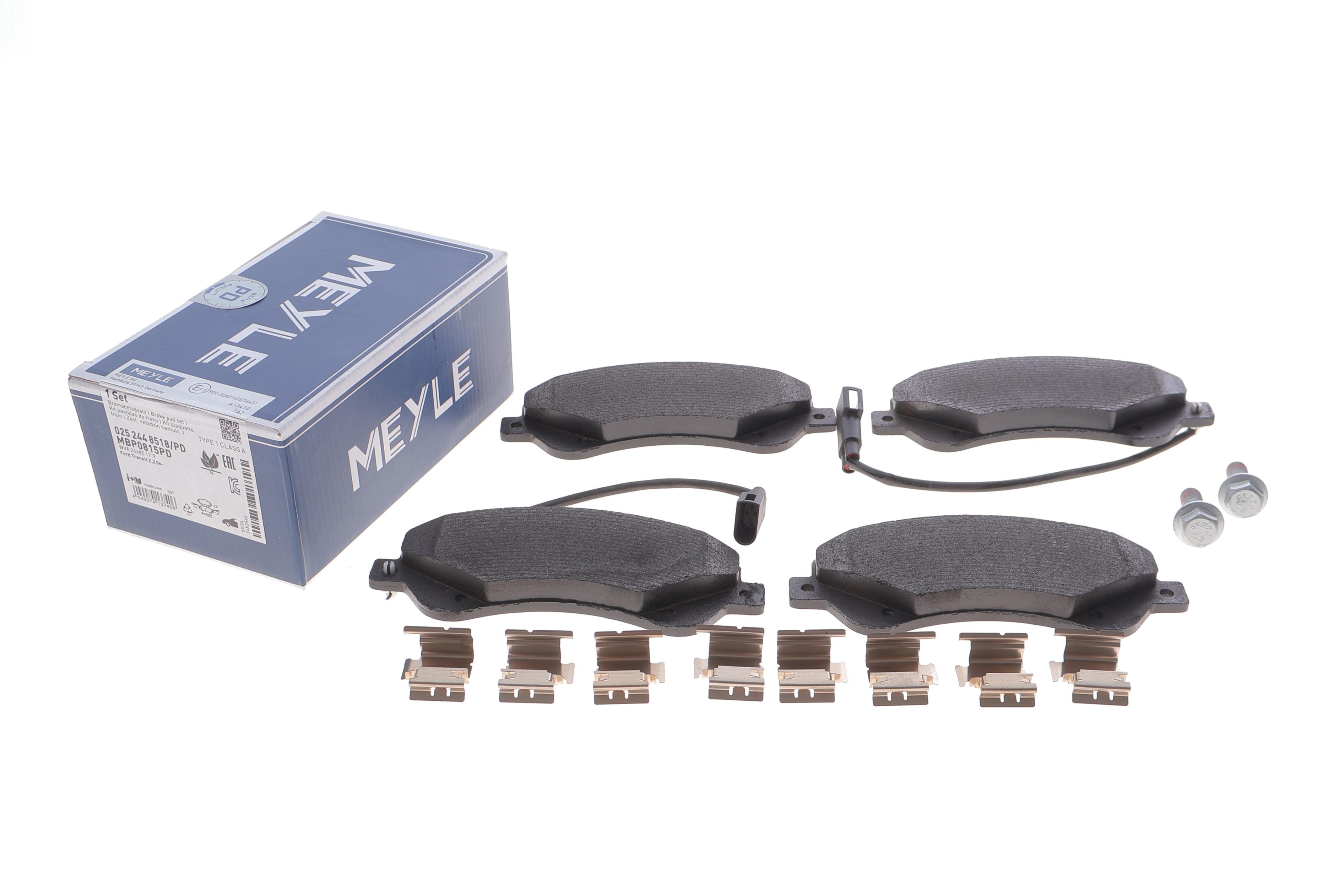 Колодки тормозные (передние) Ford Transit V347 06- (FWD) (Bosch) Q+ (с датчиком)