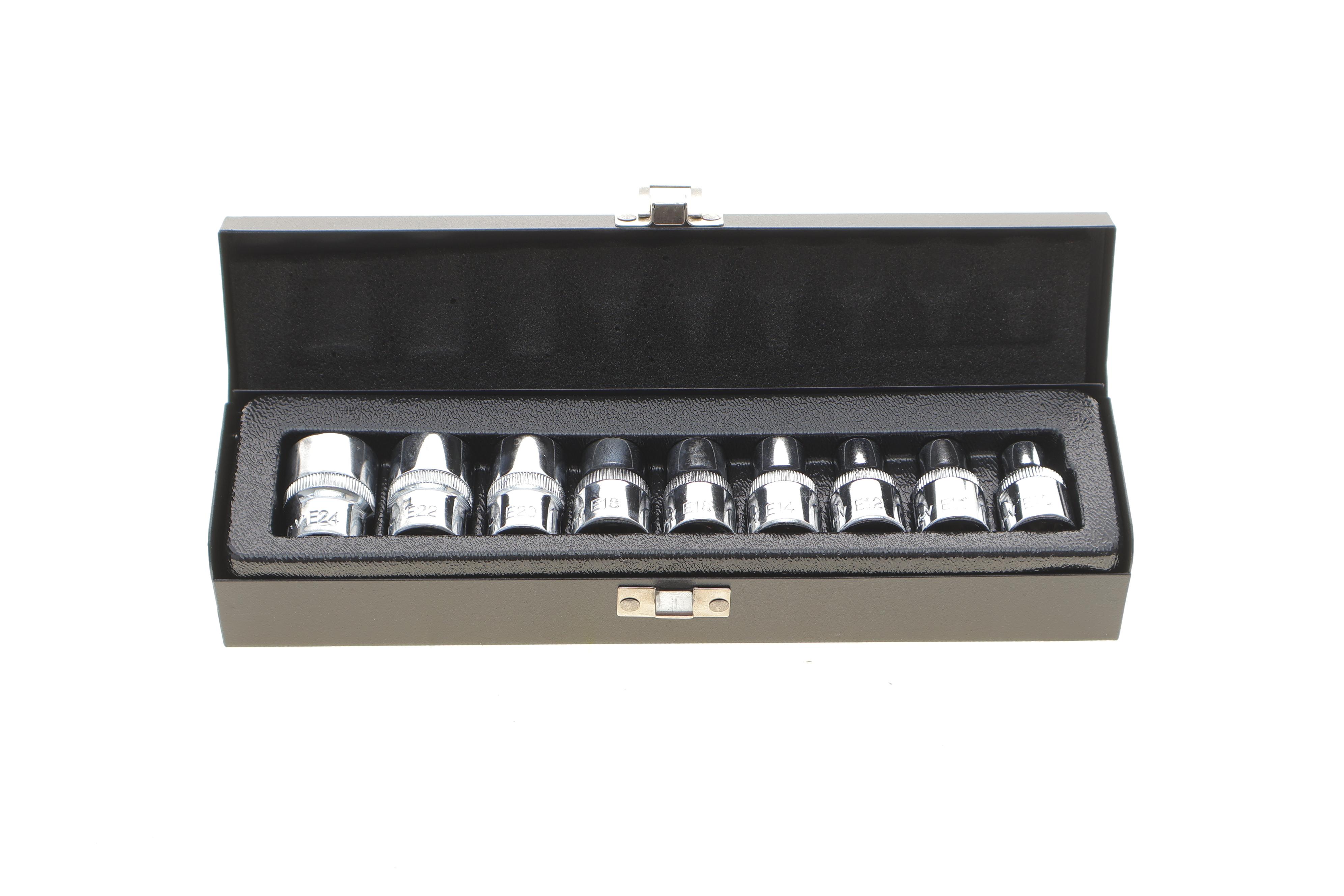 Набір головок E-профілем 1/2" E10-E24 9 од.