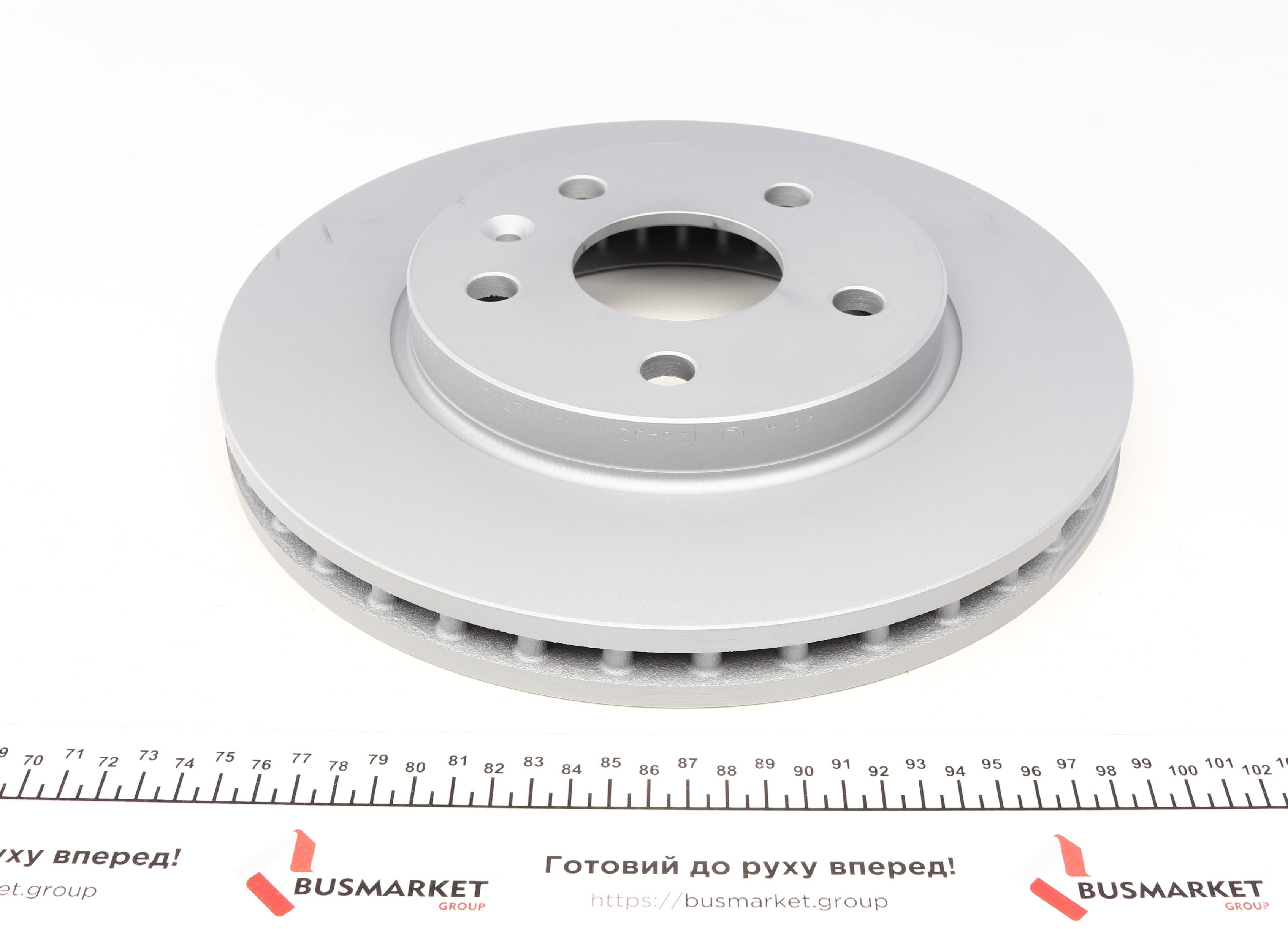 Диск тормозной (передний) Opel Insignia A 08- (296x30) (с покрытием) (вентил.)
