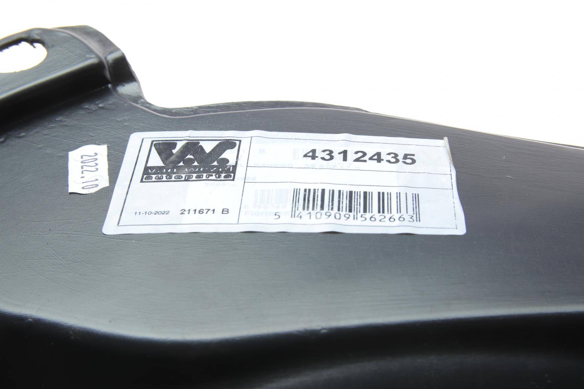 Підкрильник (передній/задня частина) Renault Kangoo 08- (L)