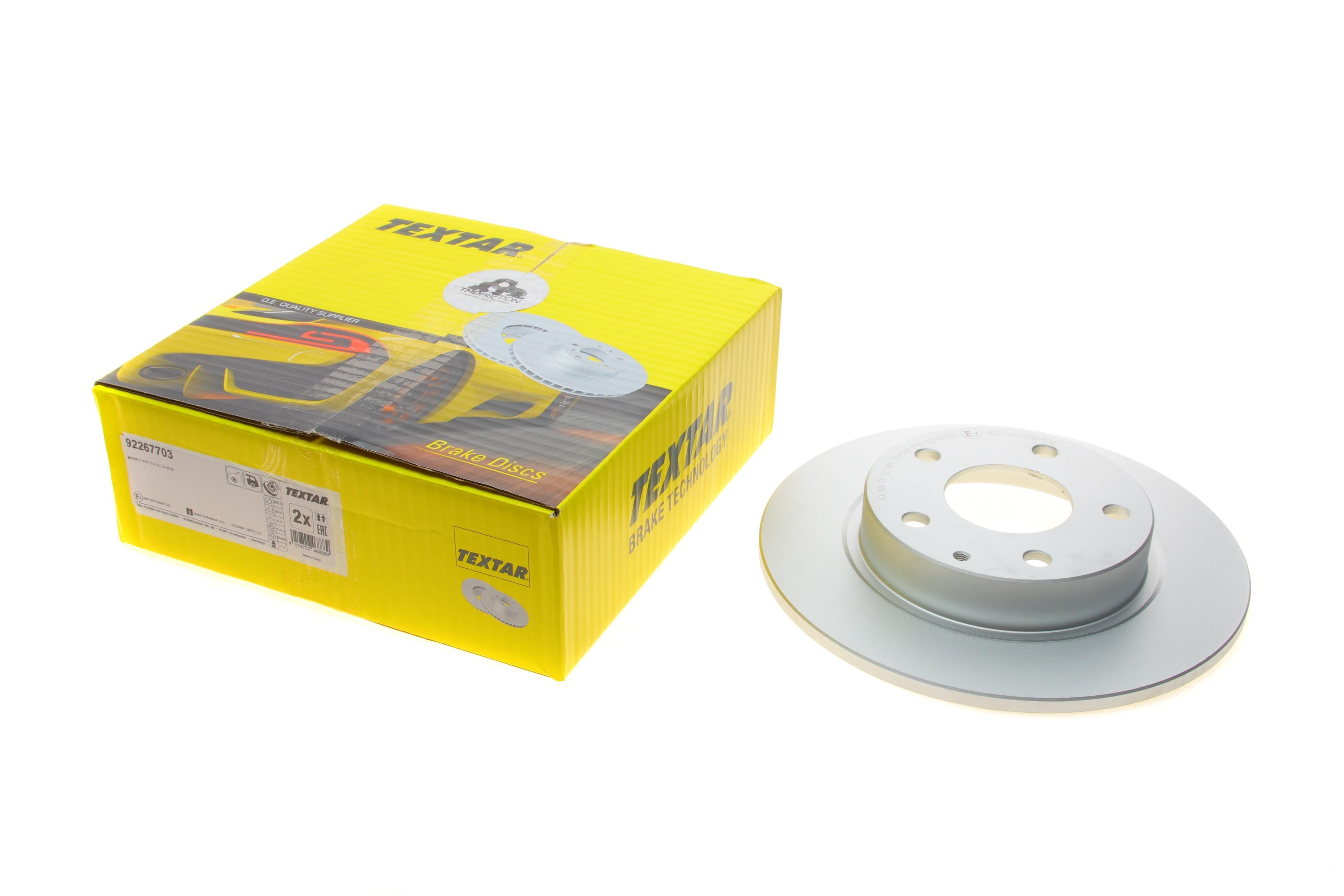 Диск гальмівний (задній) Mazda 3 13-/CX-3 15- (265x9) PRO