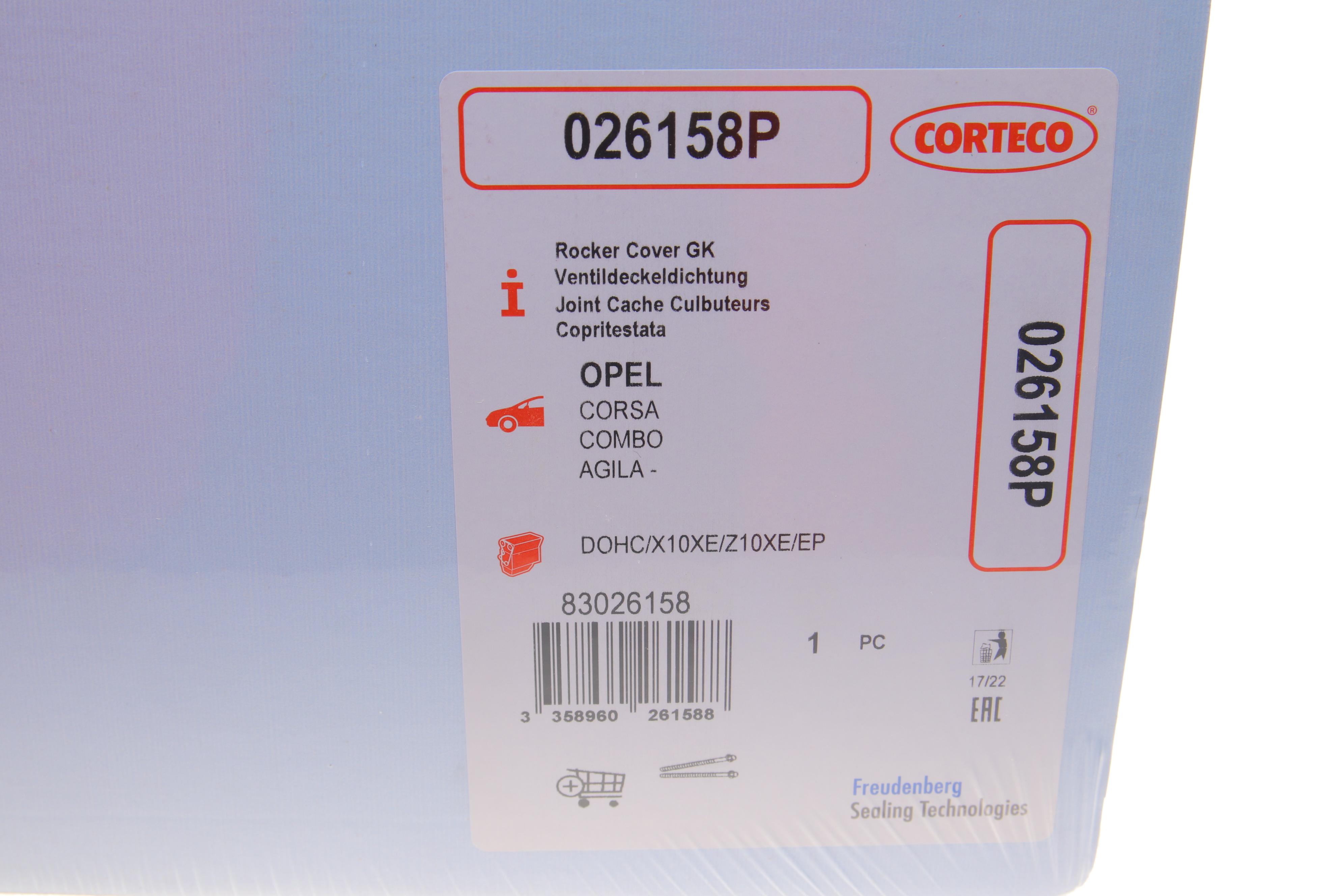 Прокладка кришки клапанів Opel Agila/Corsa 1.0 12V 96-07