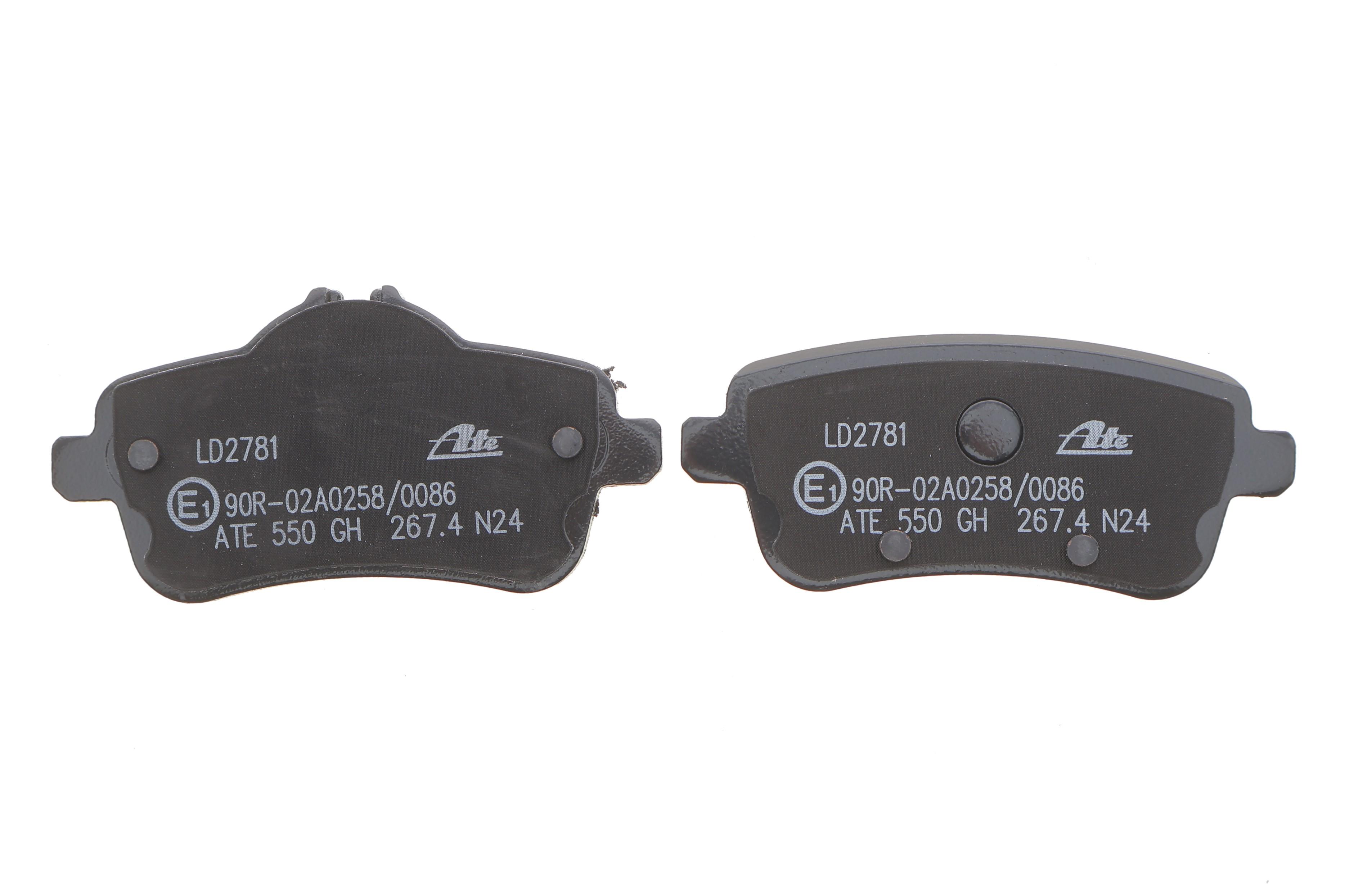 Колодки тормозные (задние) MB M-class (W166)/GL-class (X166) 11- /GLE-class (W166) 15- ATE Ceramic