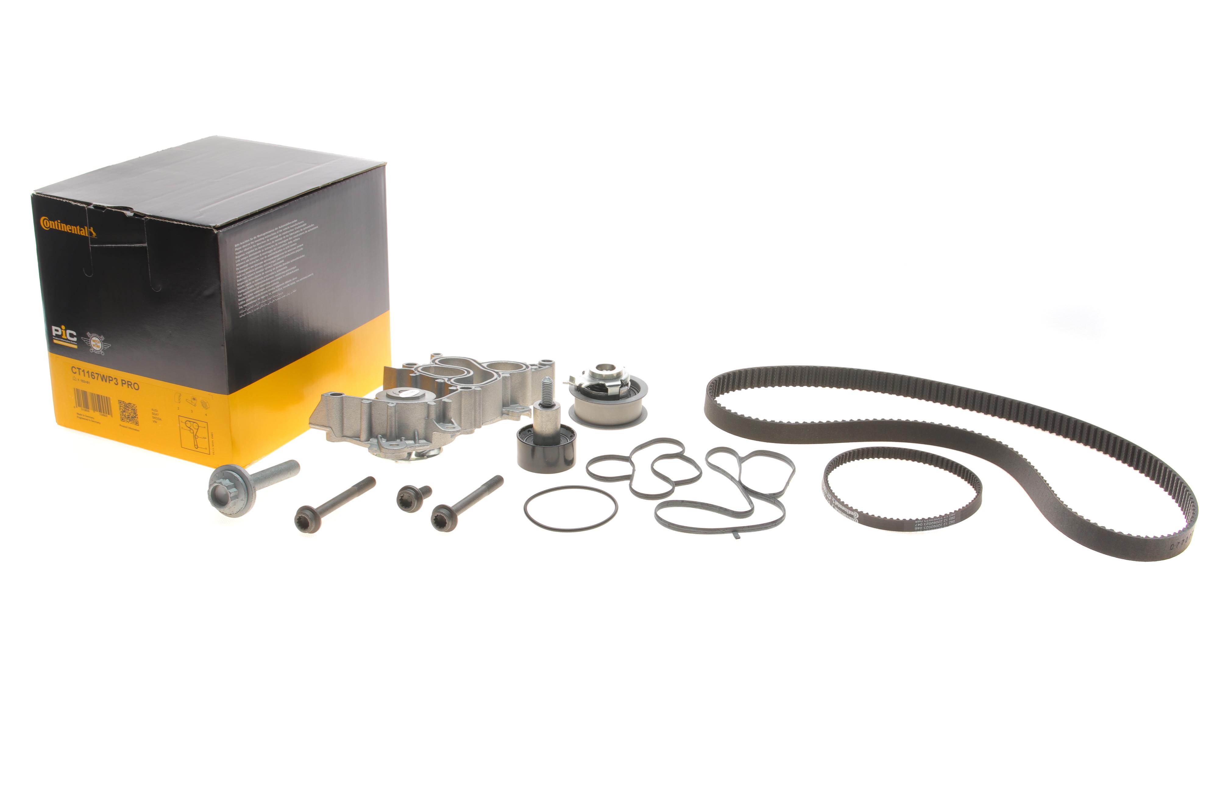 Комплект ГРМ + помпа VW Polo/Skoda Fabia 1.0-1.6 TSI 14- (10x81z/20x163z)