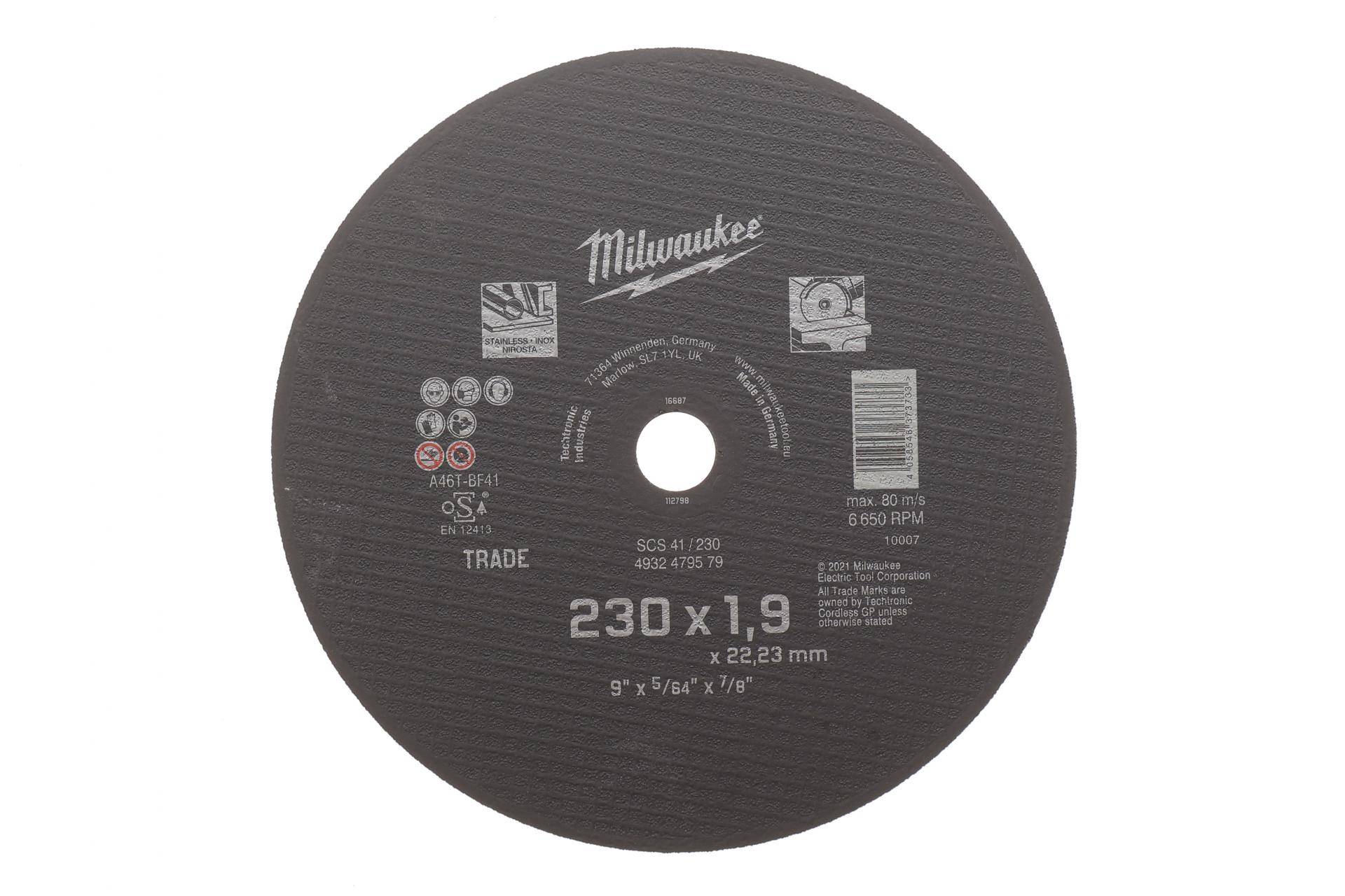 Круг відрізний 230x1,9x22,20 мм