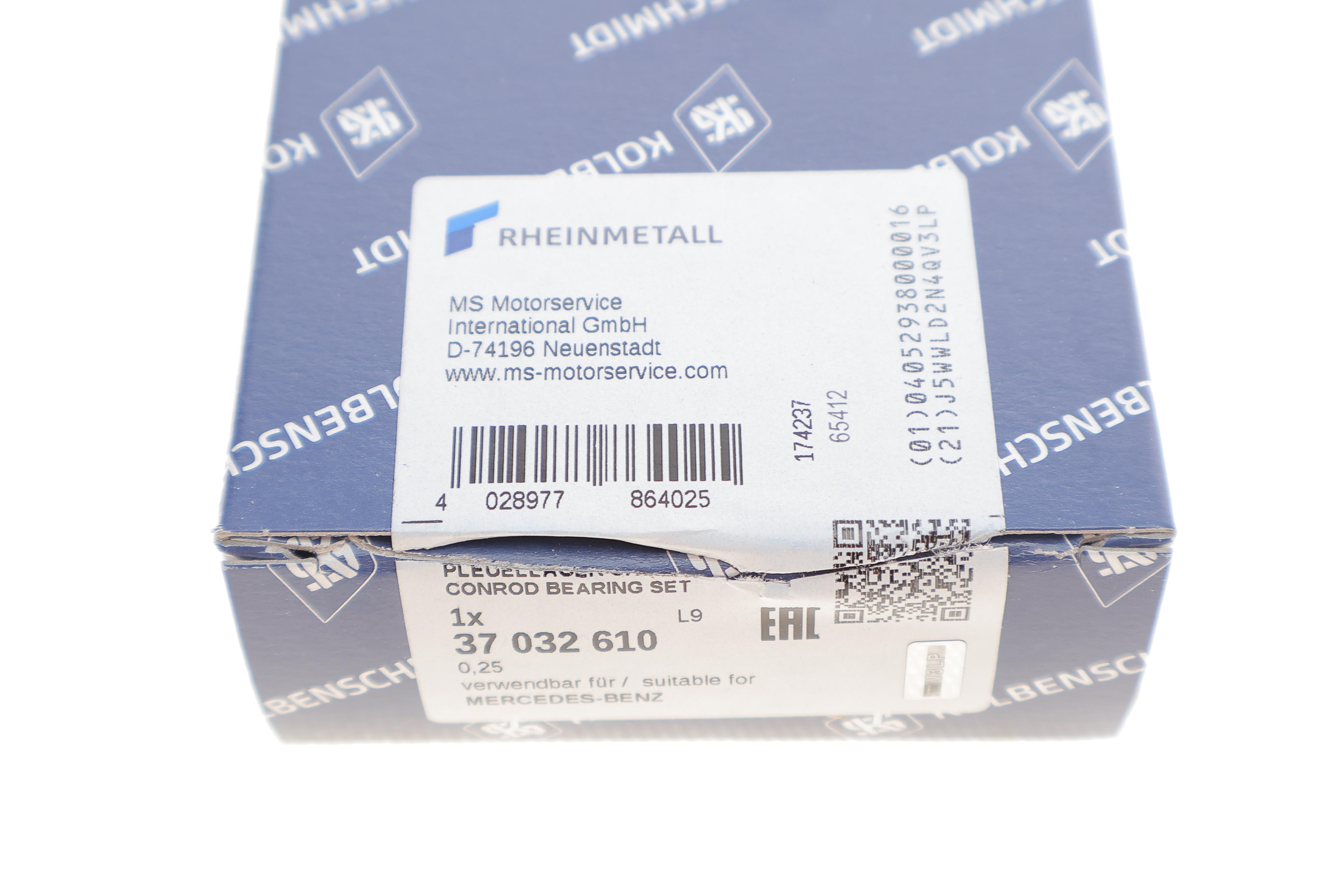 Вкладиші шатунні MB E-class (W211/W212) 5.5 06- M273 (+0.25)