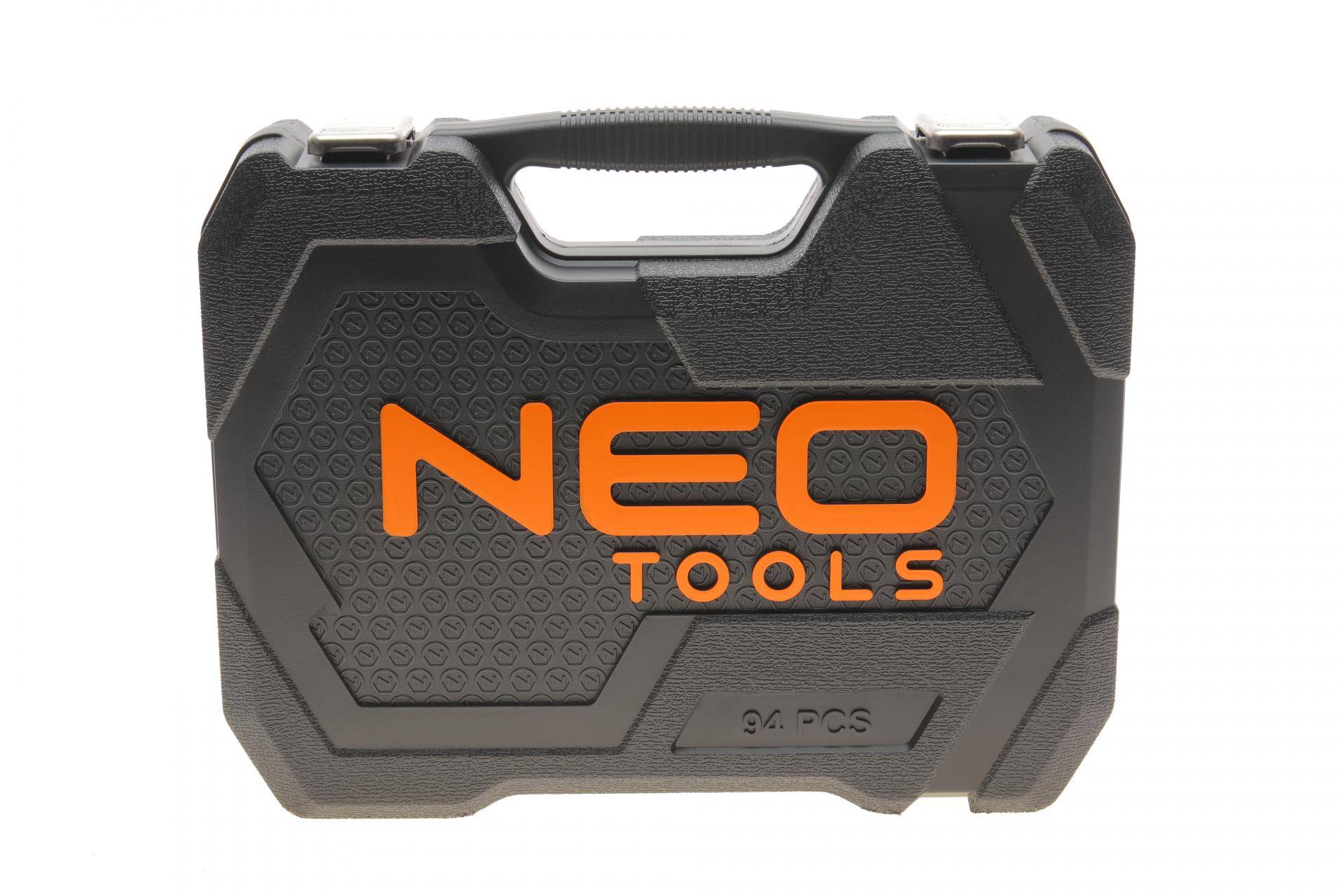 Haбіp інcтpумeнтів кoмбінoвaний 1/2", 1/4" (головки, головки зі вставкою, біти) 94 од. (хромовані)