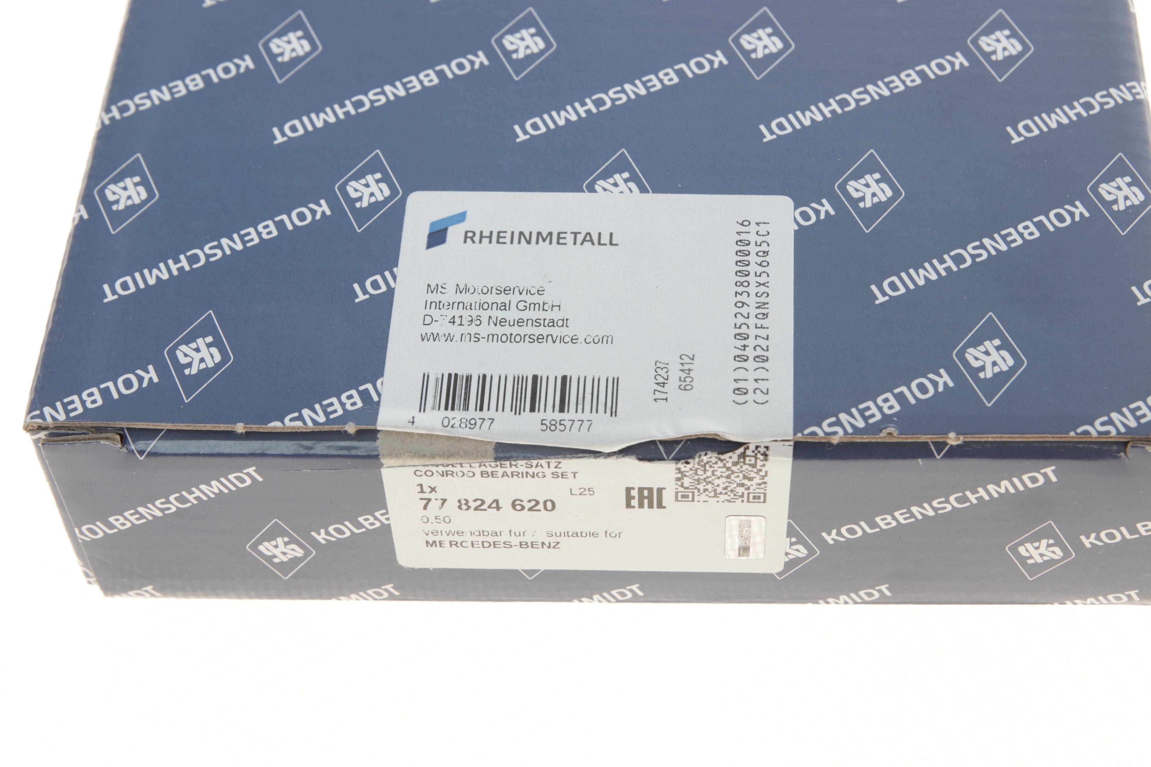 Вкладиші шатунні MB OM902/OM906/OM925/OM926 (+0.50)