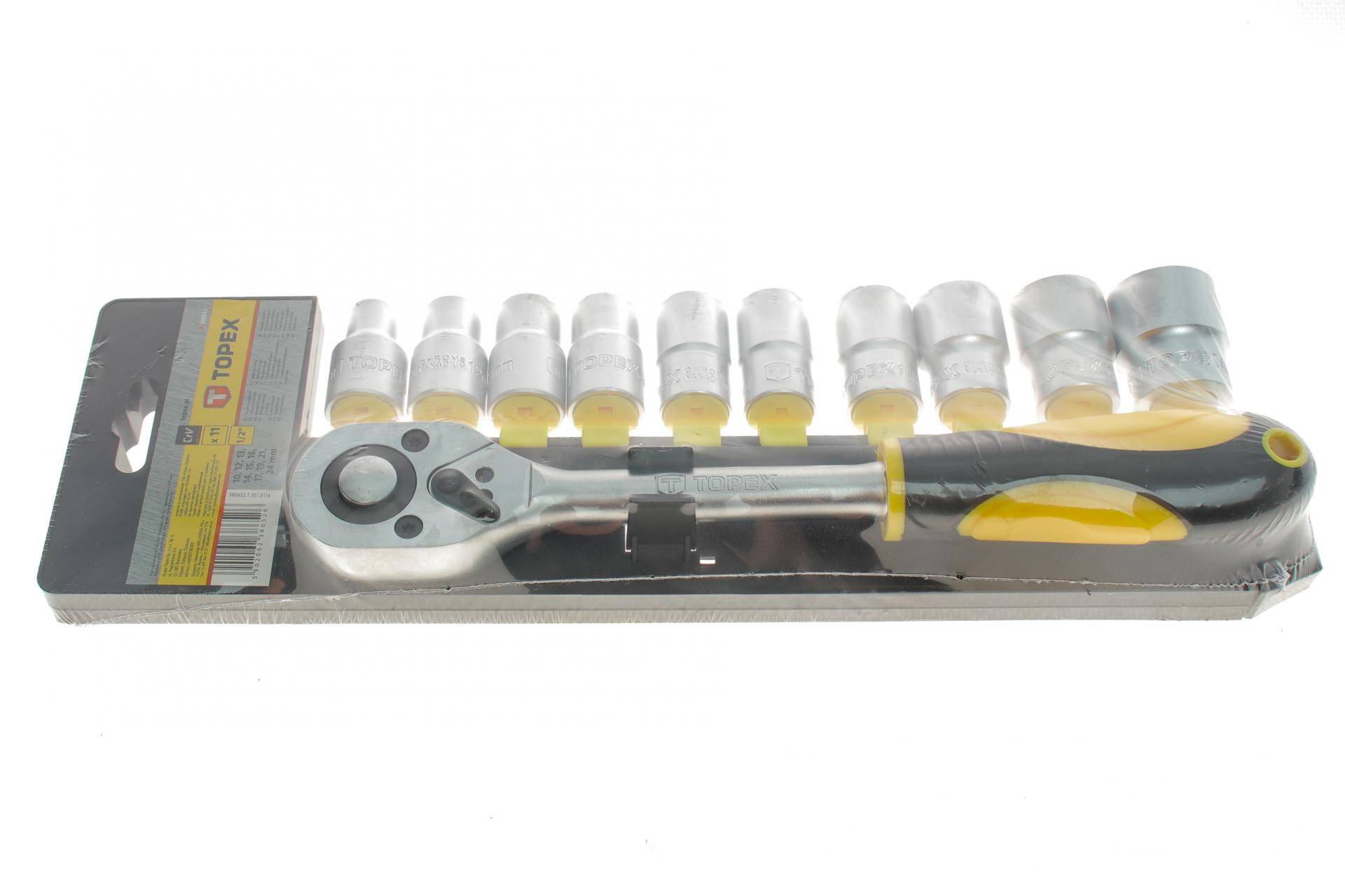 Набір торцевих головок з тріскачкою 1/2" 11 од.