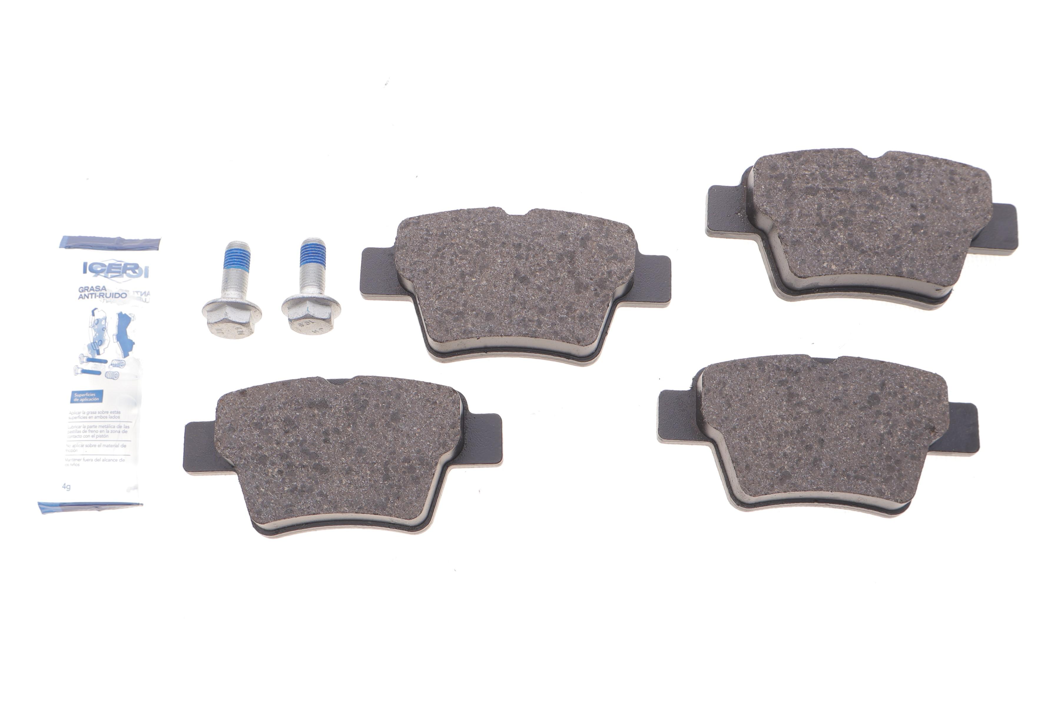 Колодки тормозные (задние) Citroen C4 04-11/Peugeot 207 06-13/307 00-12