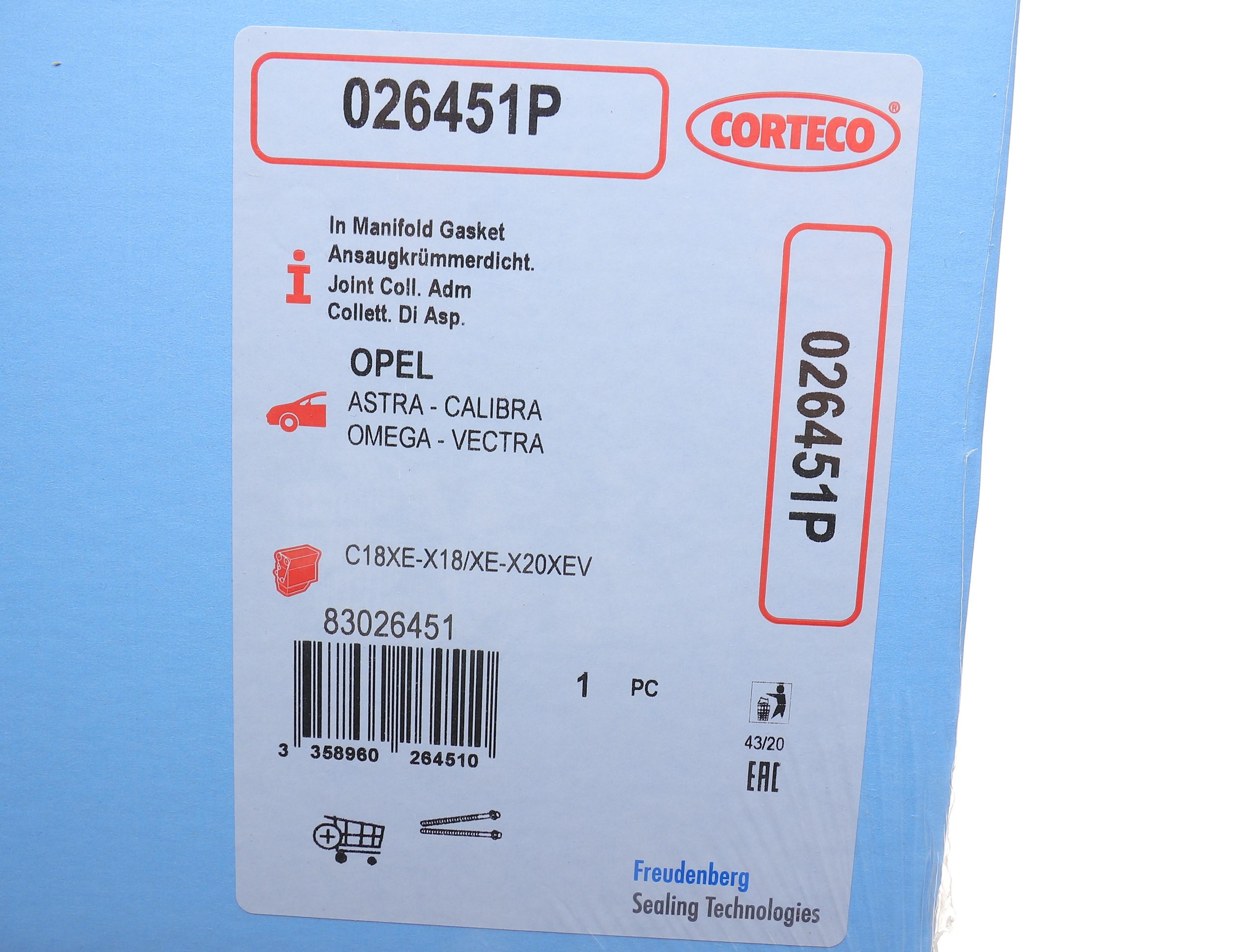 Прокладка коллектора впускного Opel Omega 2.0 16v 94-99