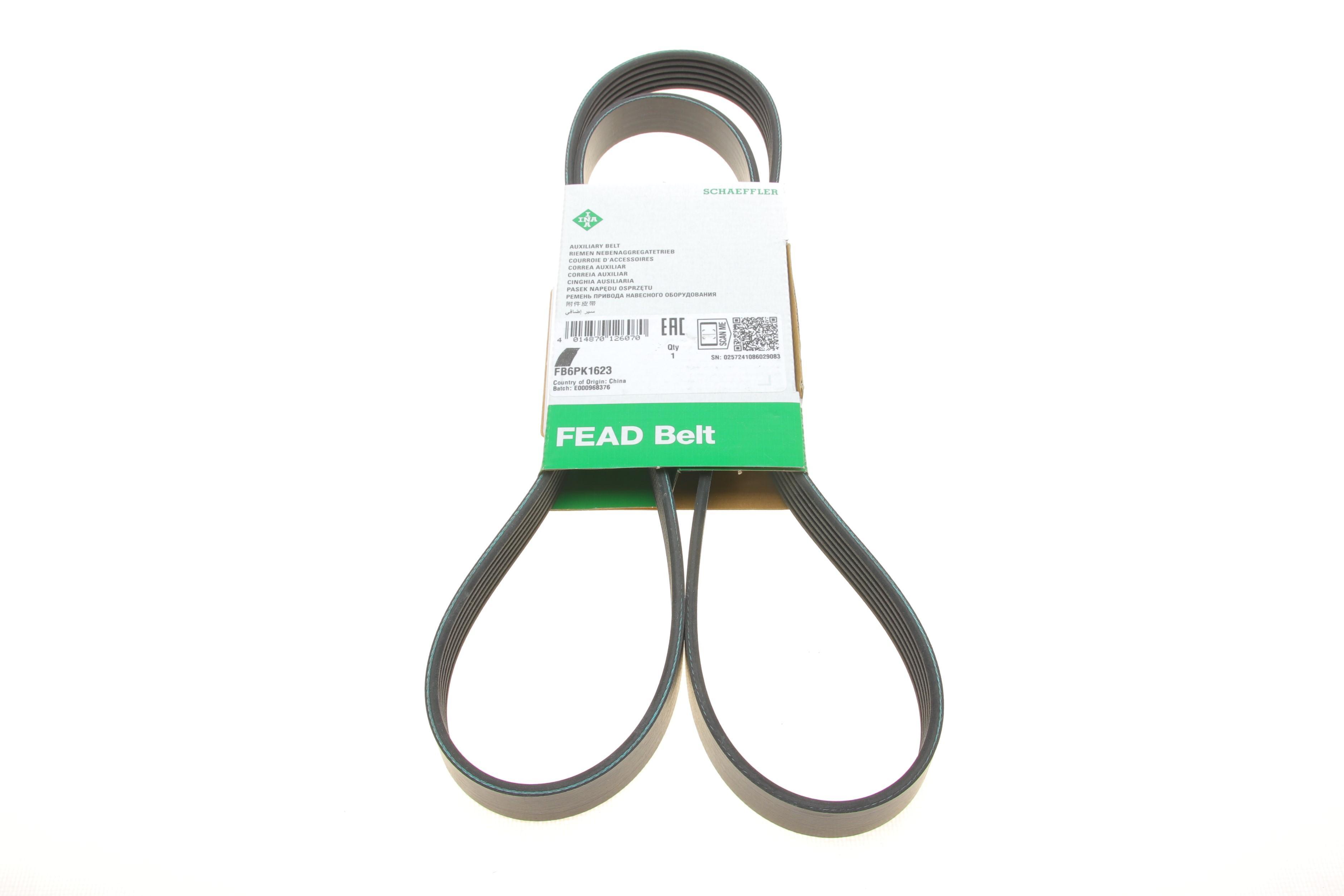 Ремень генератора Opel Astra 1.7CDTI 04-10/ Subaru Outback 3.0-3.6 05-/ VW Passat 3.2 05- (6PK1623)