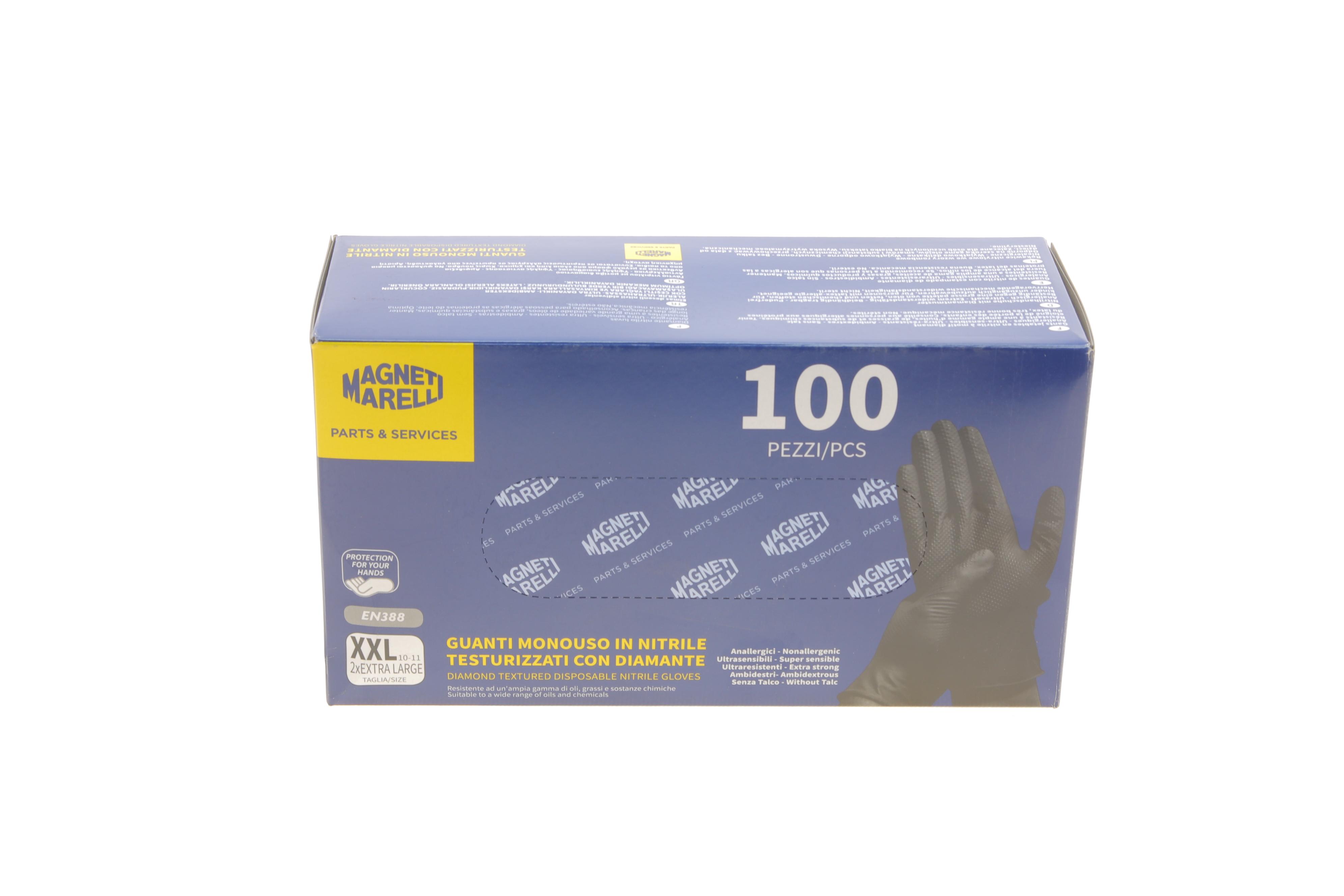 Перчатки нитриловые (XXL) 100 шт. (черные)