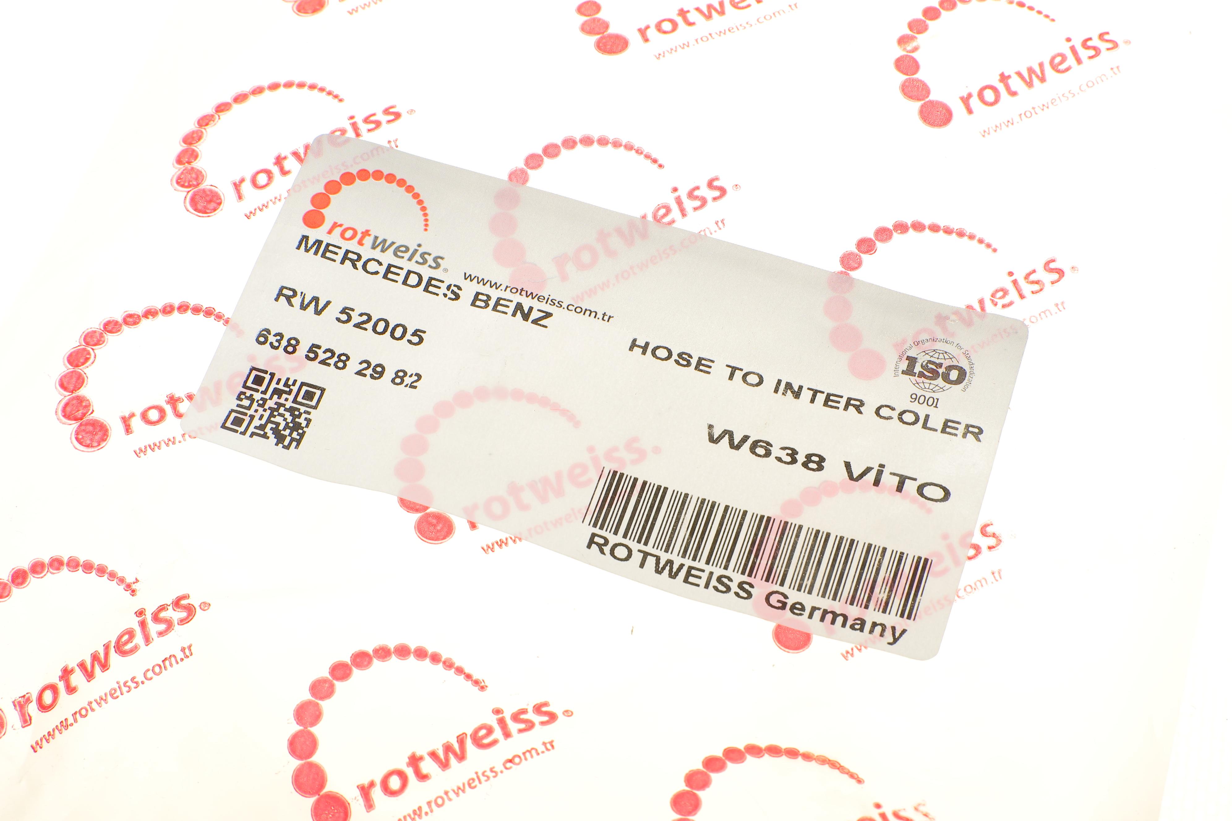 Патрубок интеркулера (нижний) MB Vito (W638) 96-03 (OM611)