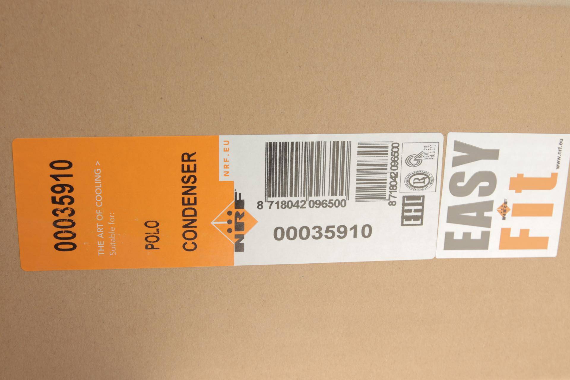 Радіатор кондиціонера Audi A1/VW Polo 09-18