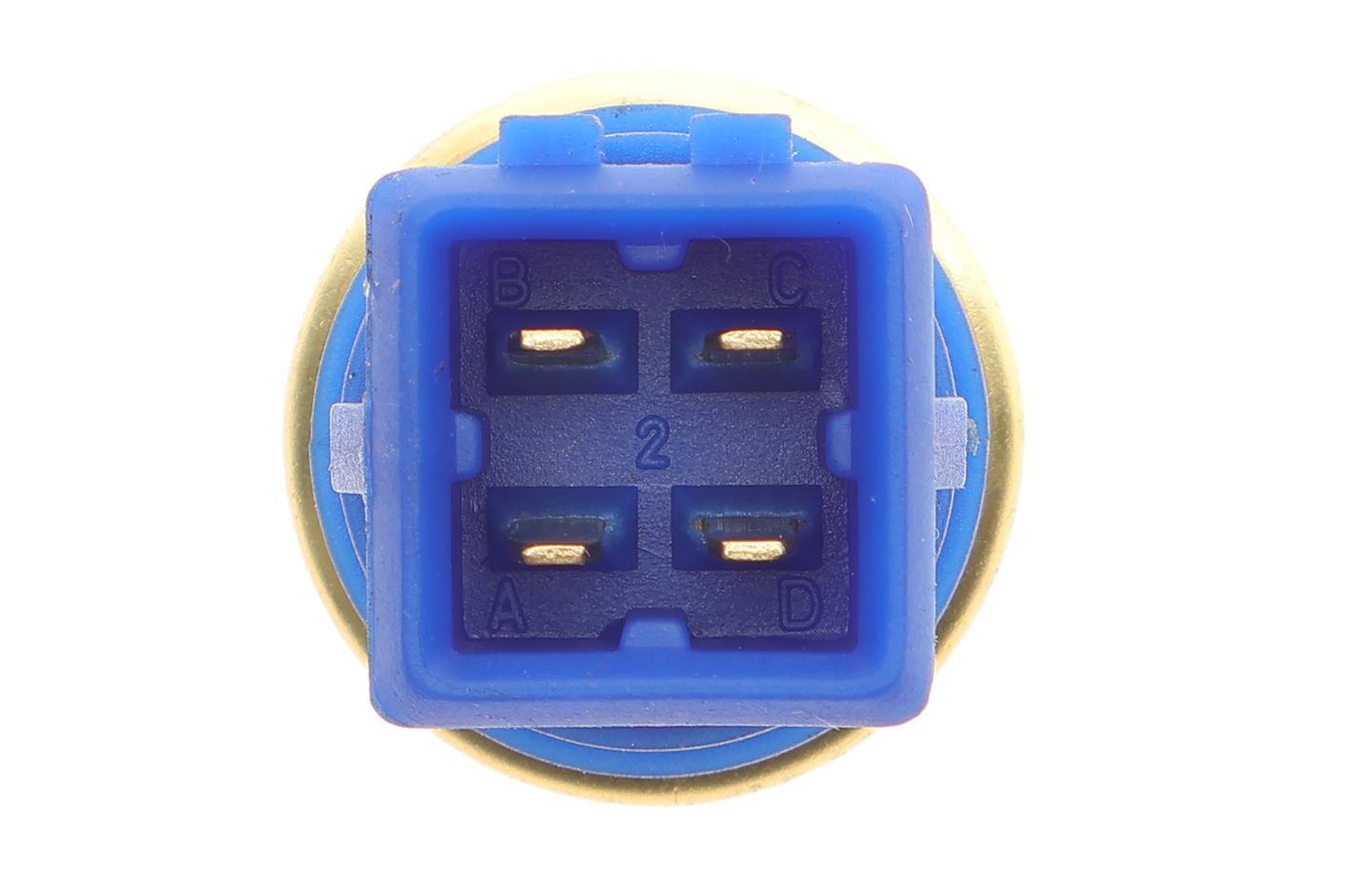 Датчик температури охолоджуючої рідини VW Golf/Seat Leon 1.6/1.9TDi 98-10 (4 конт.) (синій)