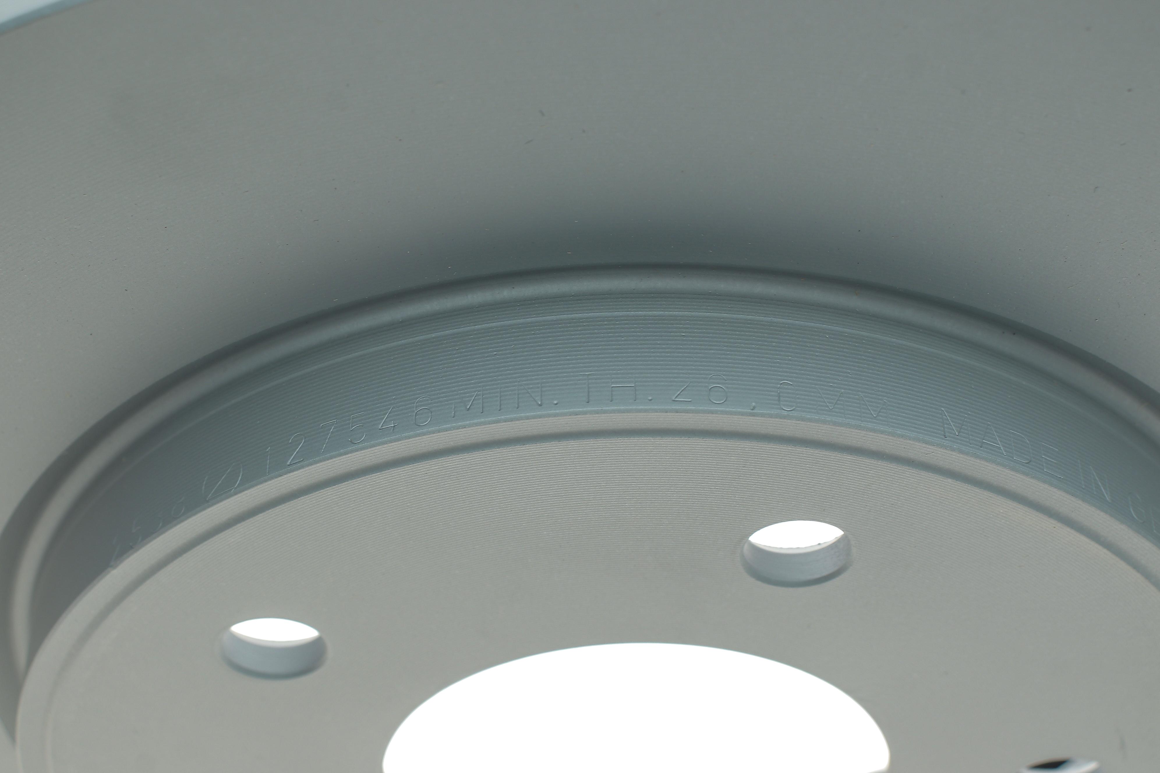 Диск гальмівний (передній) Nissan Leaf 10- (283x28) (з покриттям) (вентильований)