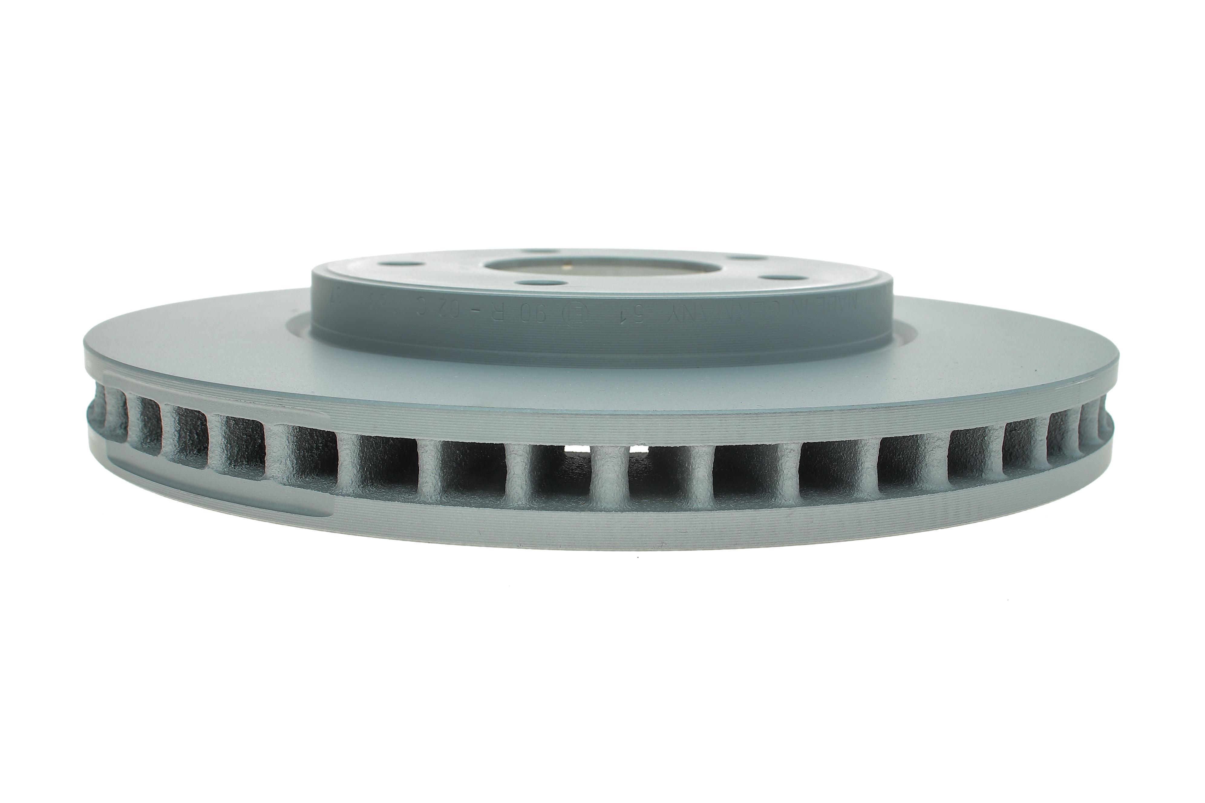 Диск гальмівний (передній) Nissan Leaf 10- (283x28) (з покриттям) (вентильований)