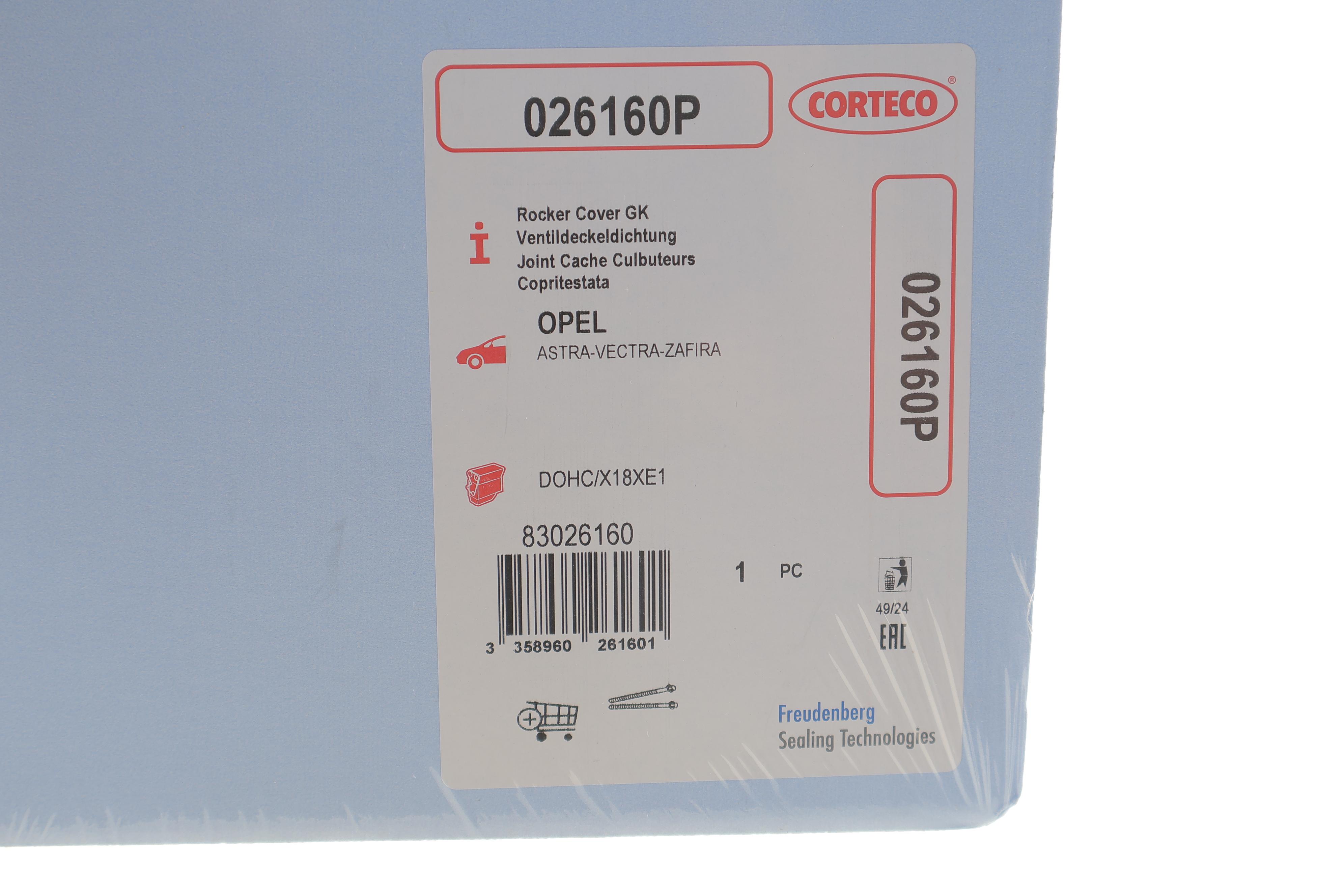 Прокладка кришки клапанів Opel Astra F/G/H/ VECTRA B/ C/ SAAB 9-3 1.8 95-