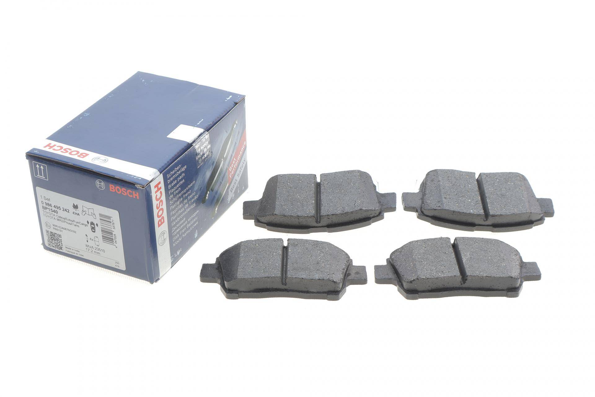 Колодки гальмівні (передні) Toyota Corolla 01-08/Prius 00-04/Yaris 99-05