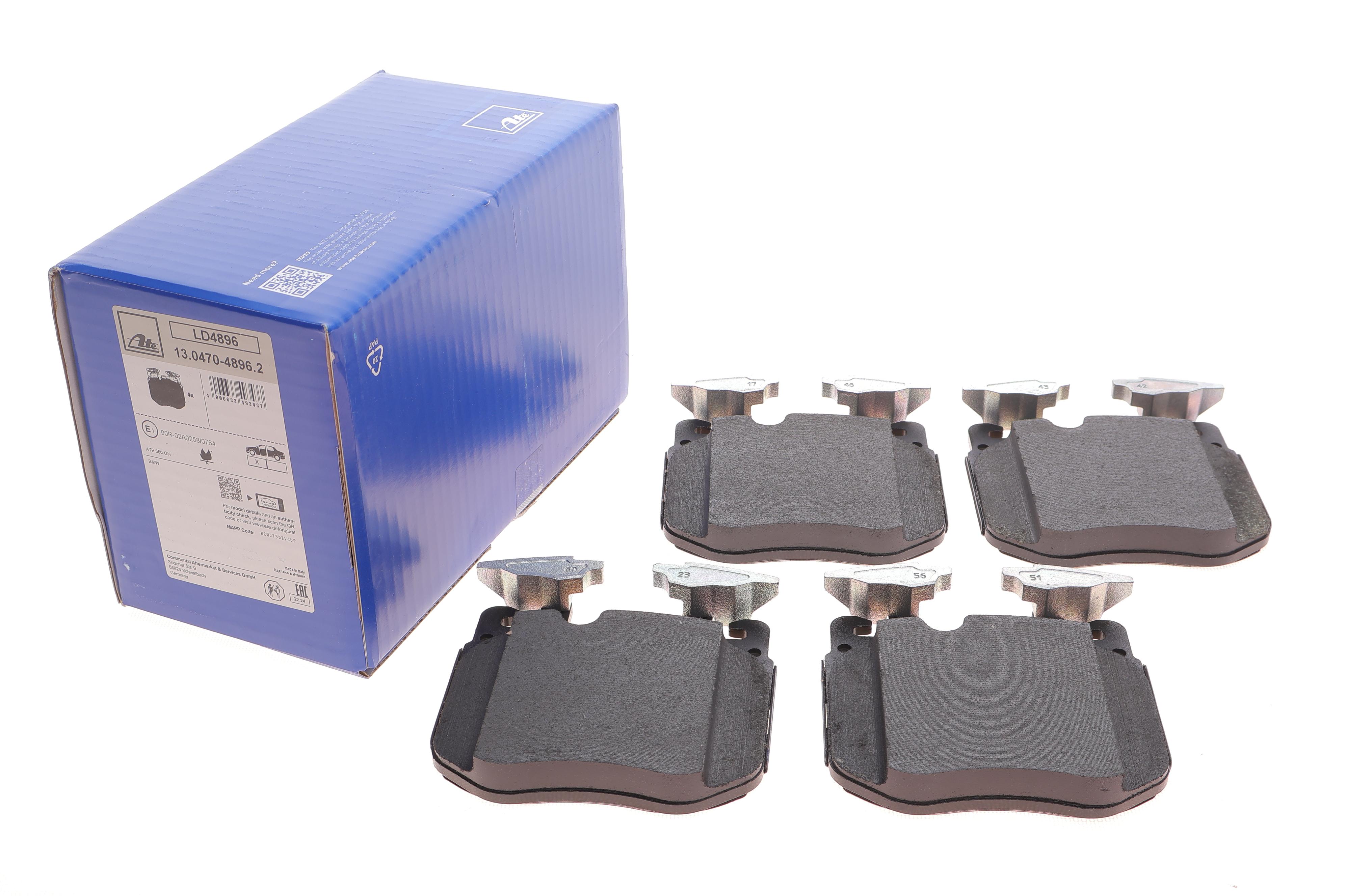 Колодки гальмівні (передні) BMW 3 (G20/G21)/5 (G30/G31)/7 (G11/12)/X5 (G05)/X6 (G06) 17- (Brembo) ATE Ceramic