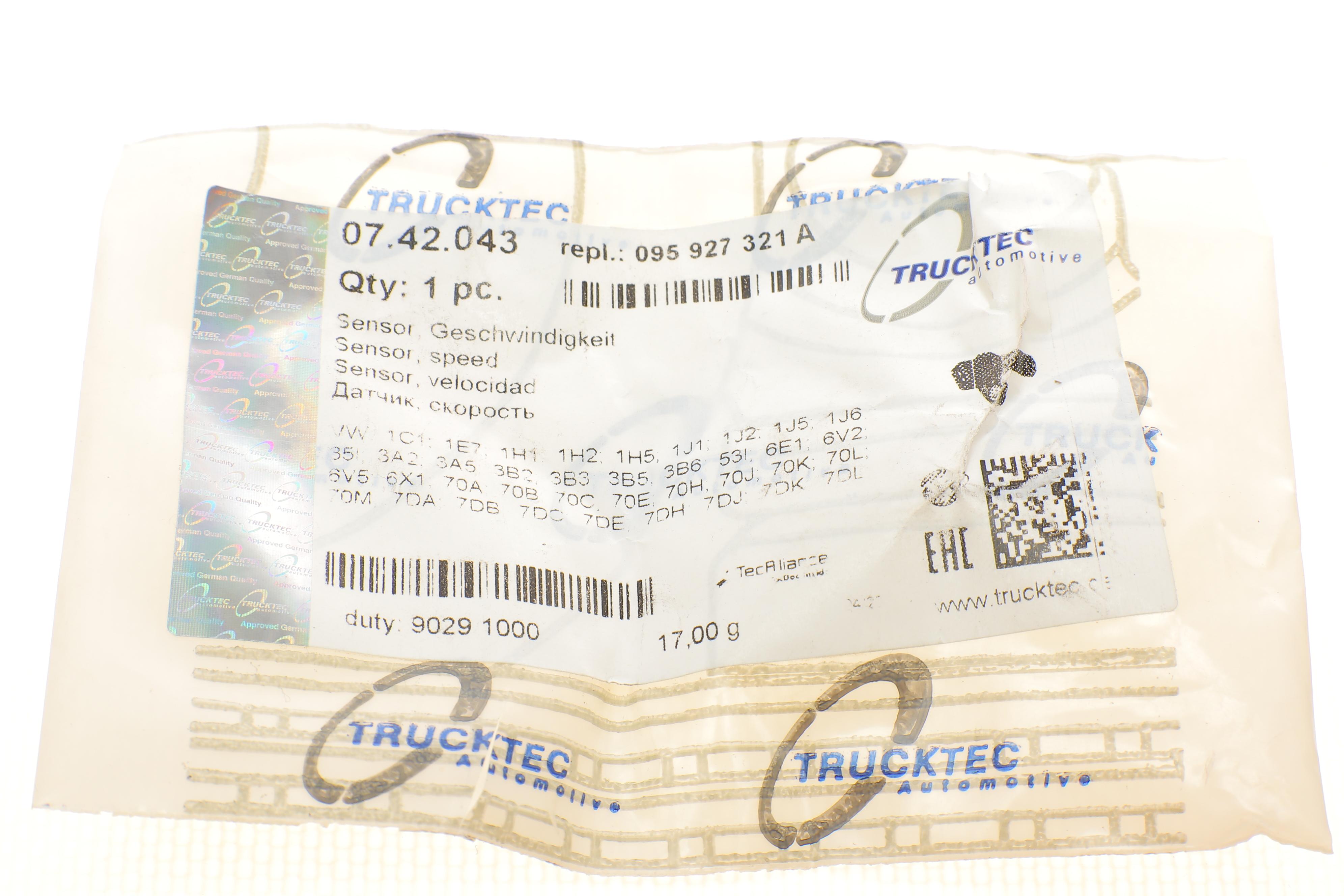 Датчик скорости вращения вала АКПП VW Caddy II 1.6 95-00/T4 1.9D-2.8VR6 90-03