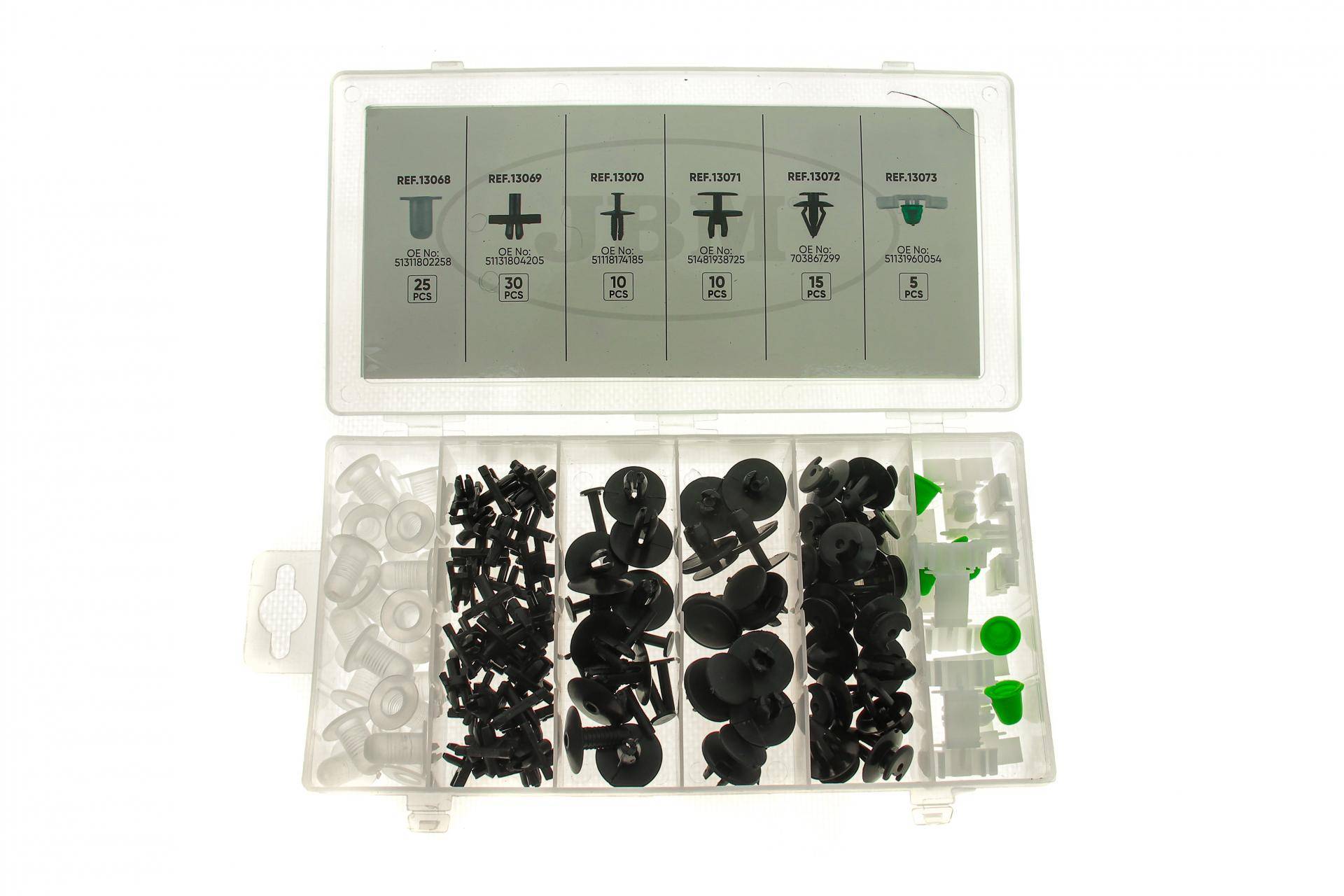 Набір кліпс пластикових BMW (95шт)