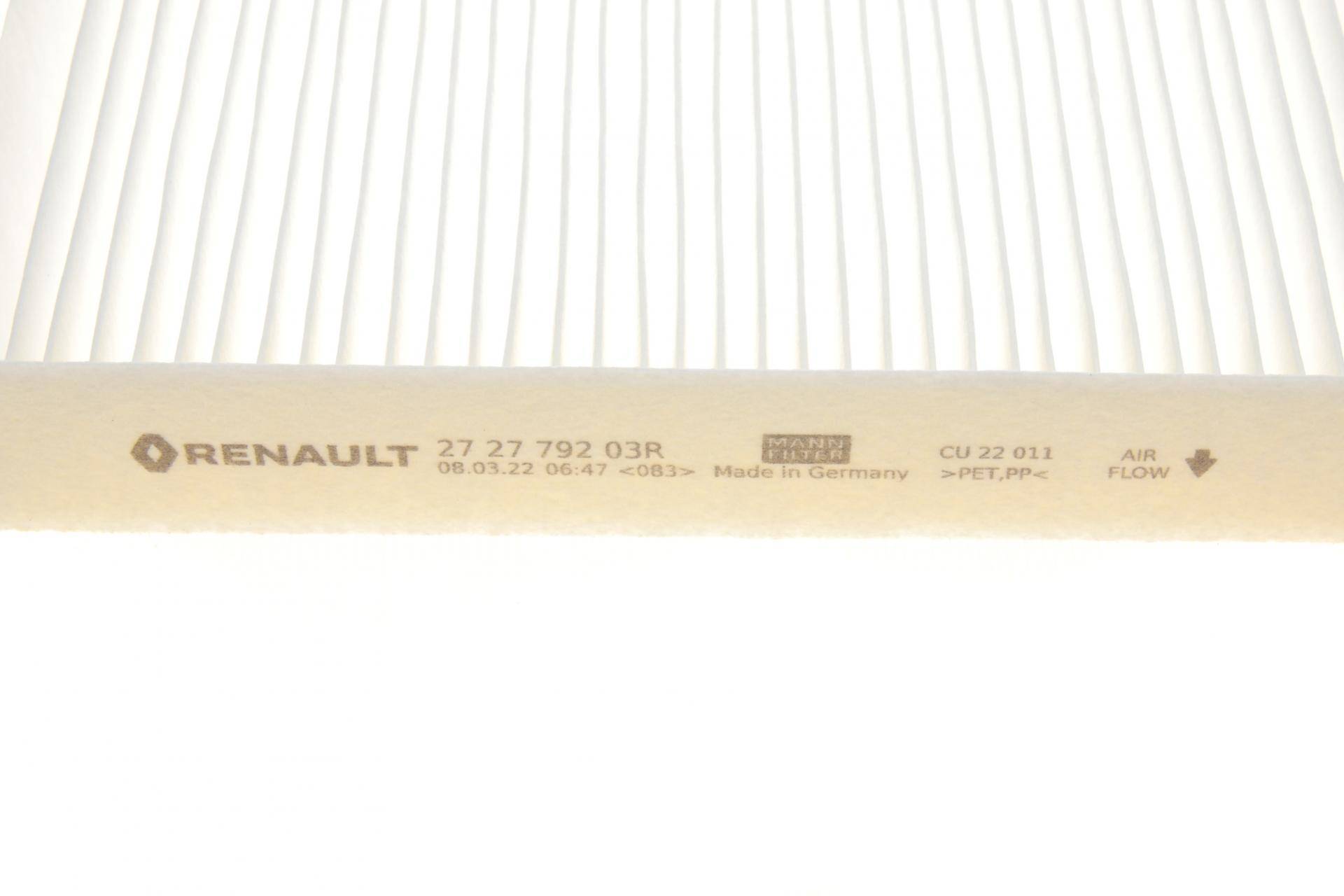 Фільтр салону Renault Clio/Dacia Logan 12-