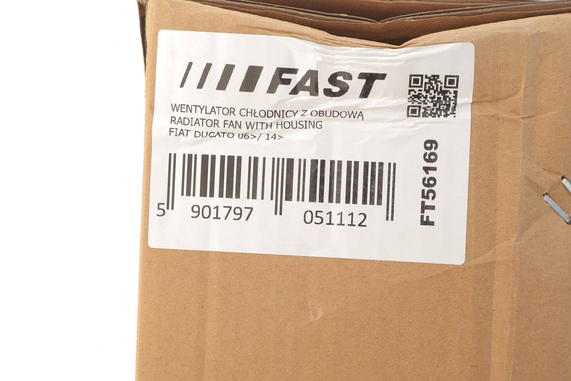 Вентилятор радіатора Fiat Ducato 2.0-3.0D 06- (з дифузором)