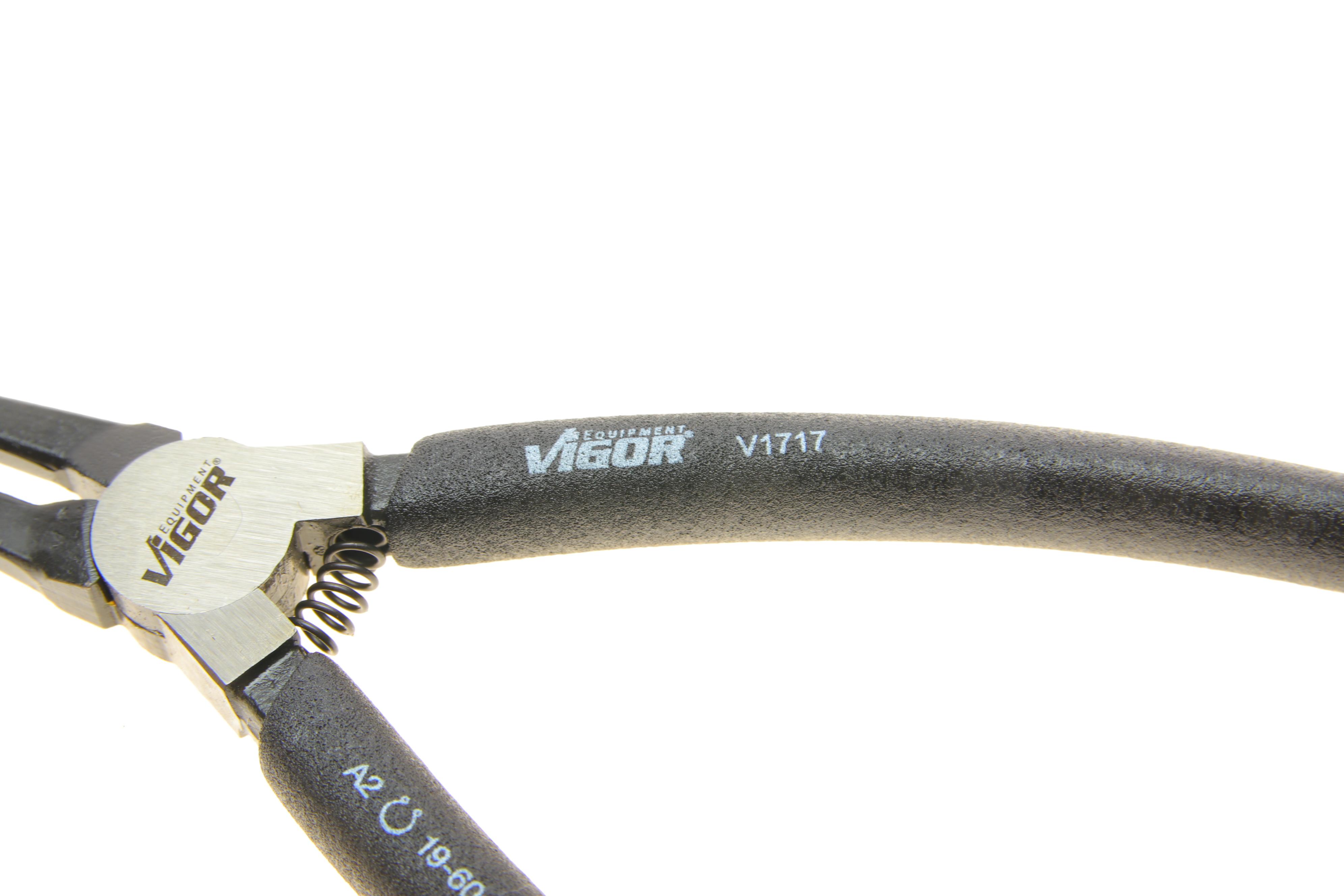 Щипці прямі для зовнішніх стопорних кілець 1,8x19-60 мм L-180 мм