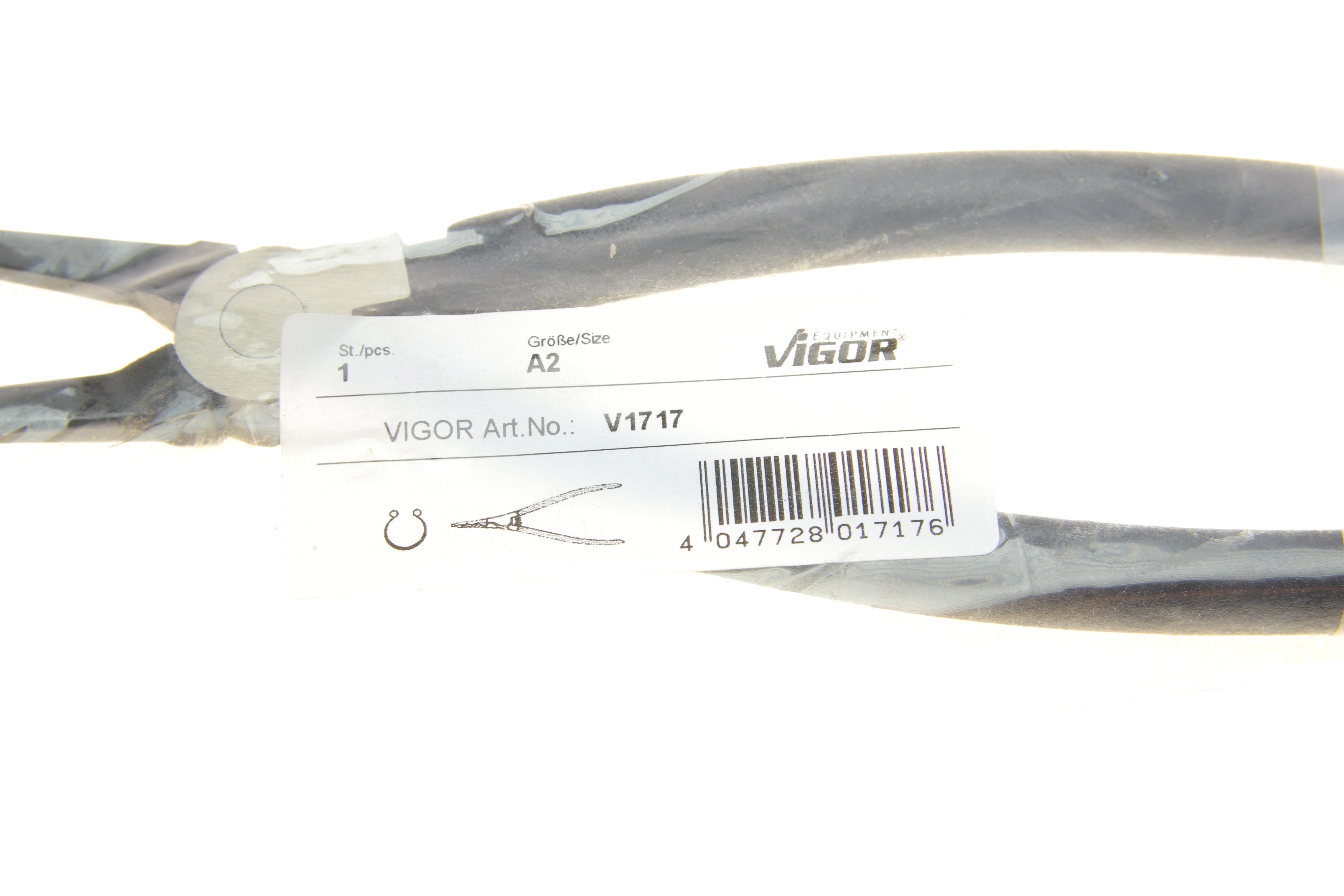 Щипці прямі для зовнішніх стопорних кілець 1,8x19-60 мм L-180 мм