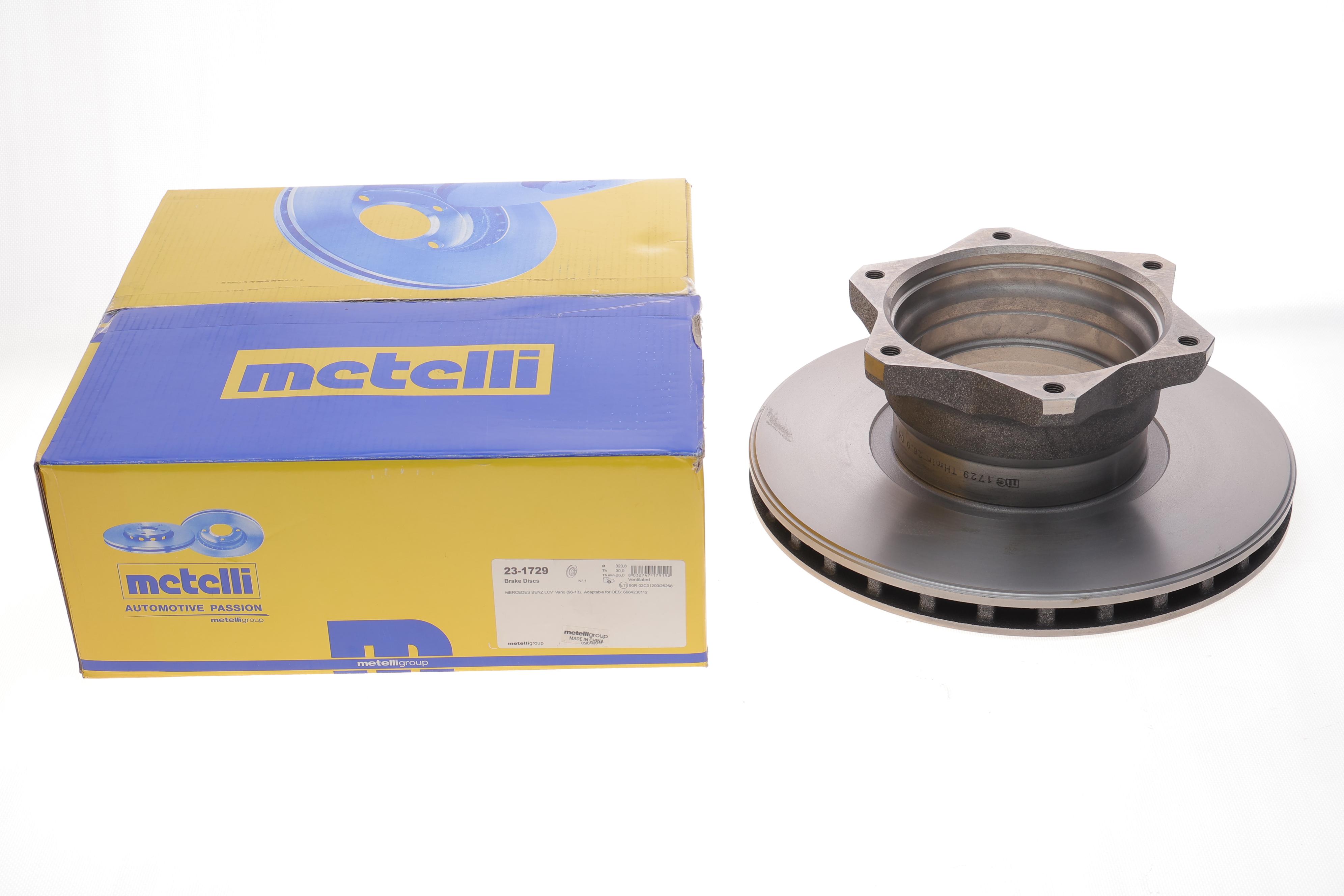 Диск гальмівний (задній) MB Vario (324х30) 17.5" (вентильований)