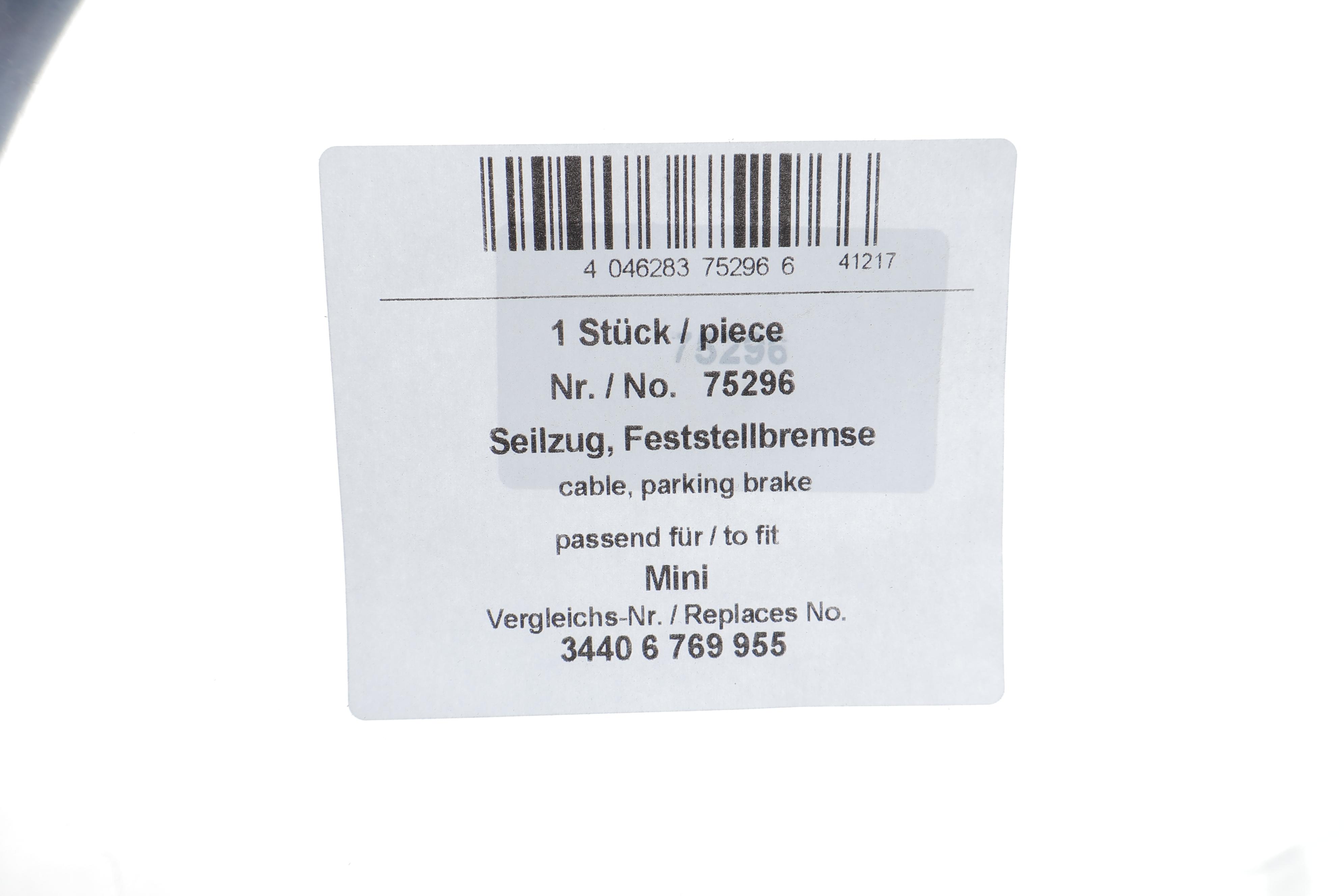 Трос ручника (L) Mini (R50/R53/R56/R57/R58/R59) 06-15