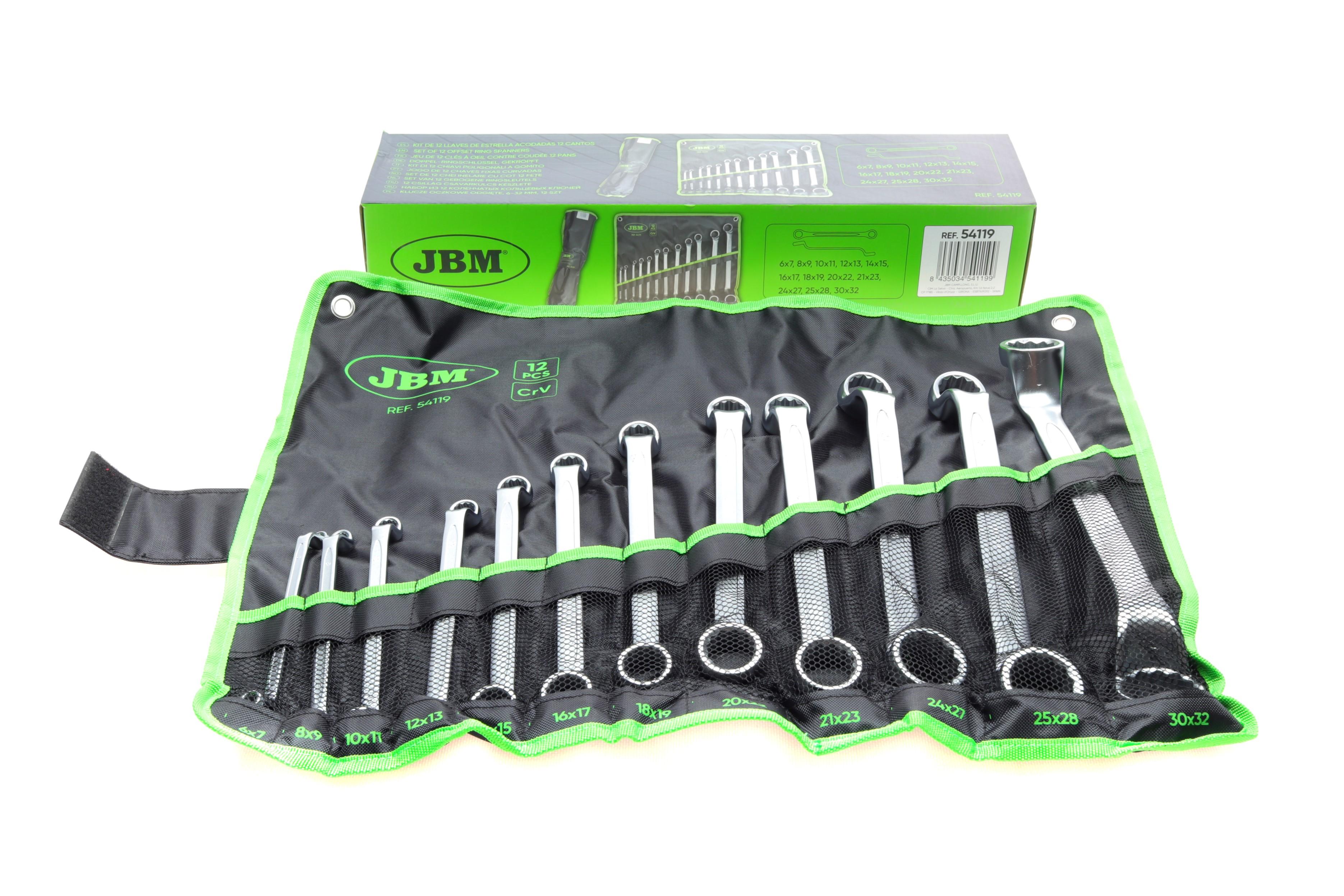 Набор ключей коленчатых 6x7-30х32 мм 12 ед.