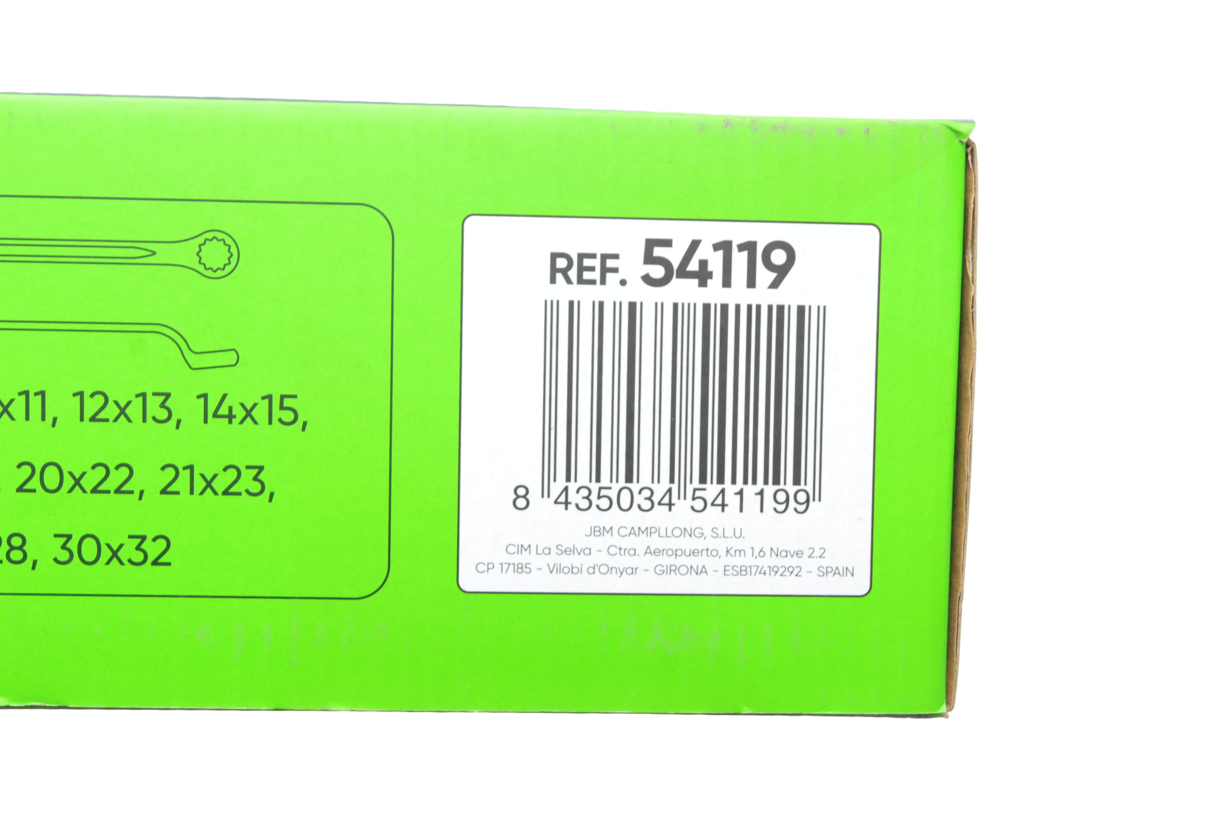 Набор ключей коленчатых 6x7-30х32 мм 12 ед.