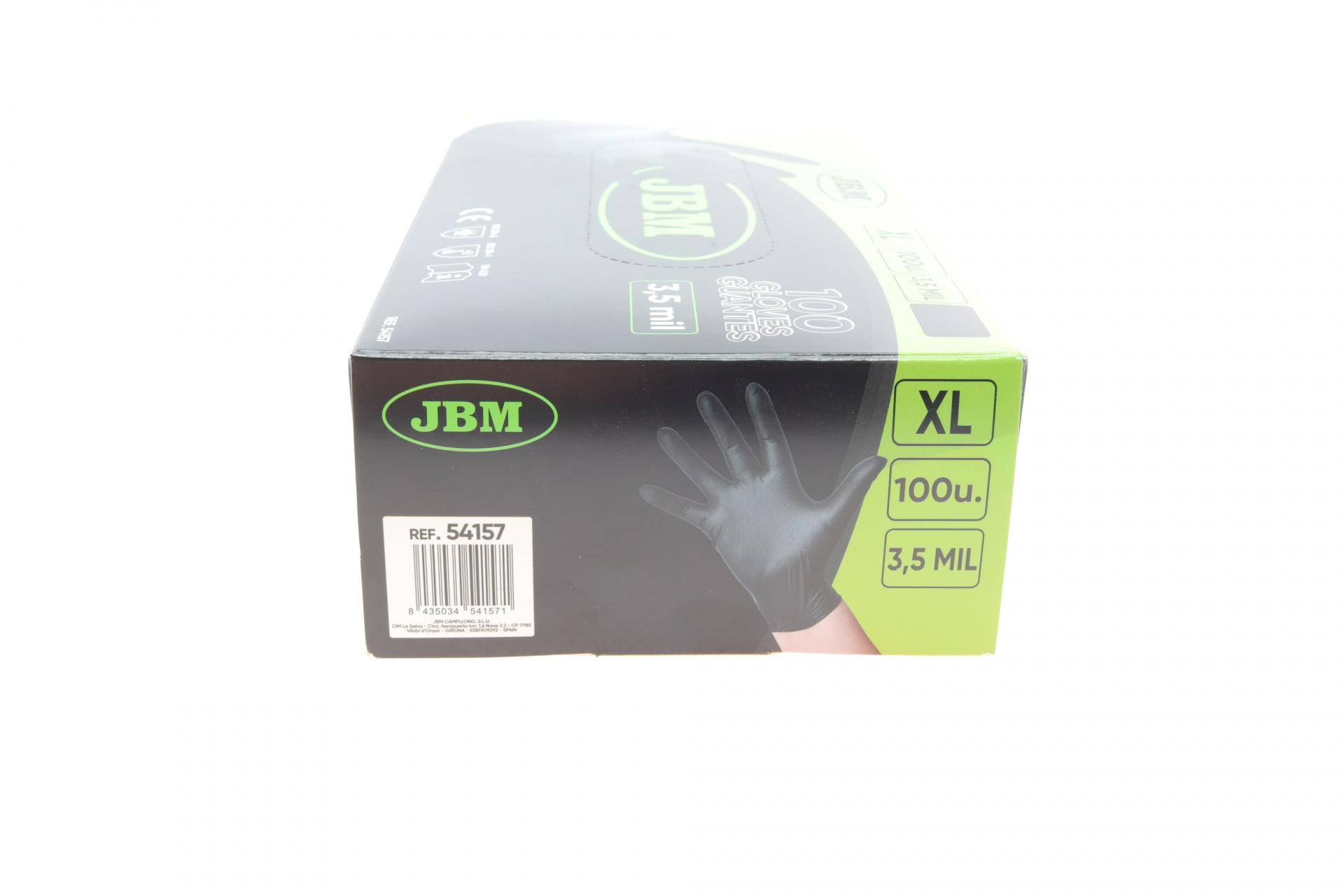 Рукавиці нітрилові (XL) 100 шт. 3,5 mil (чорні)