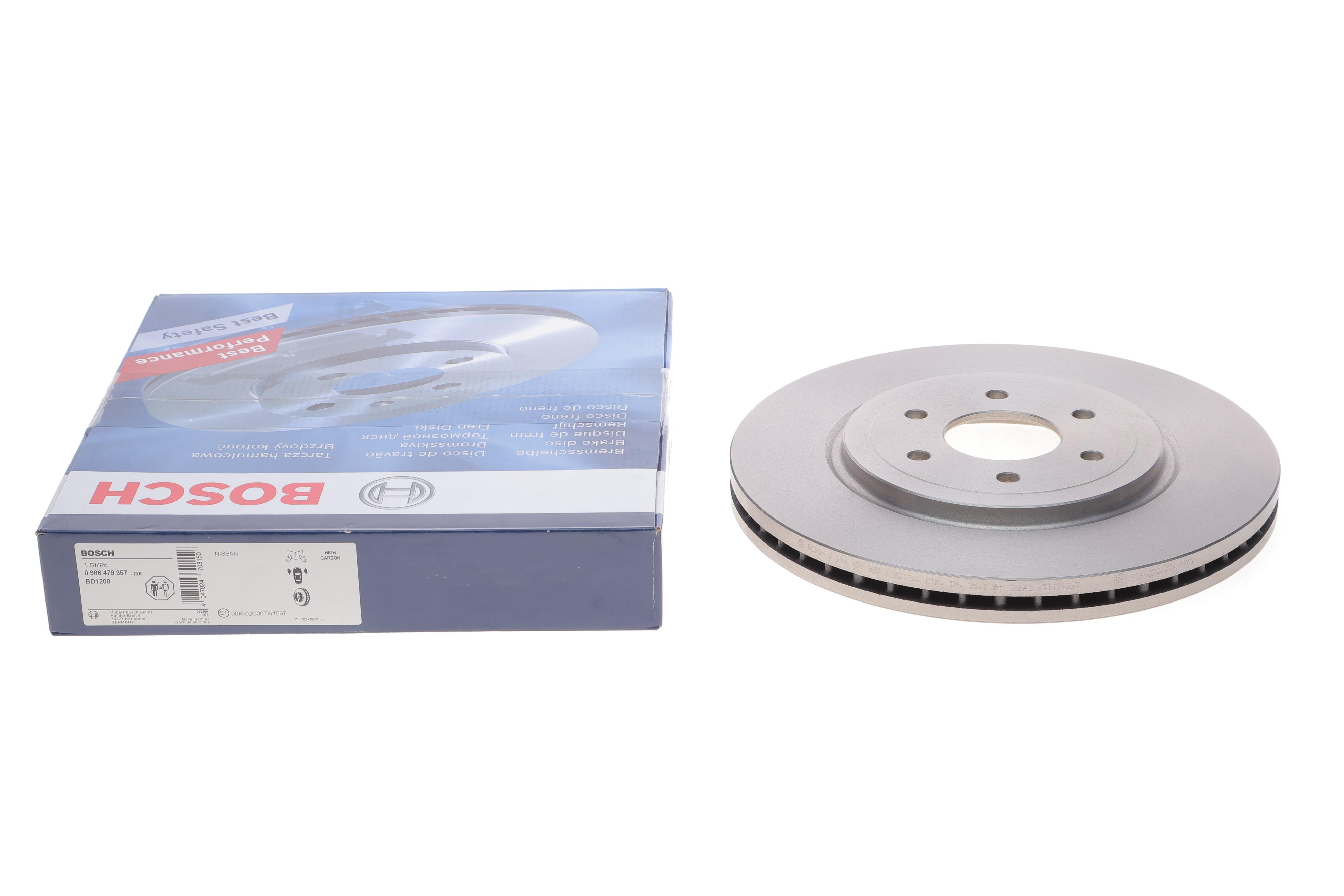 Диск гальмівний (передній) Nissan Navara/ Pathfinder III 05- (320x28)