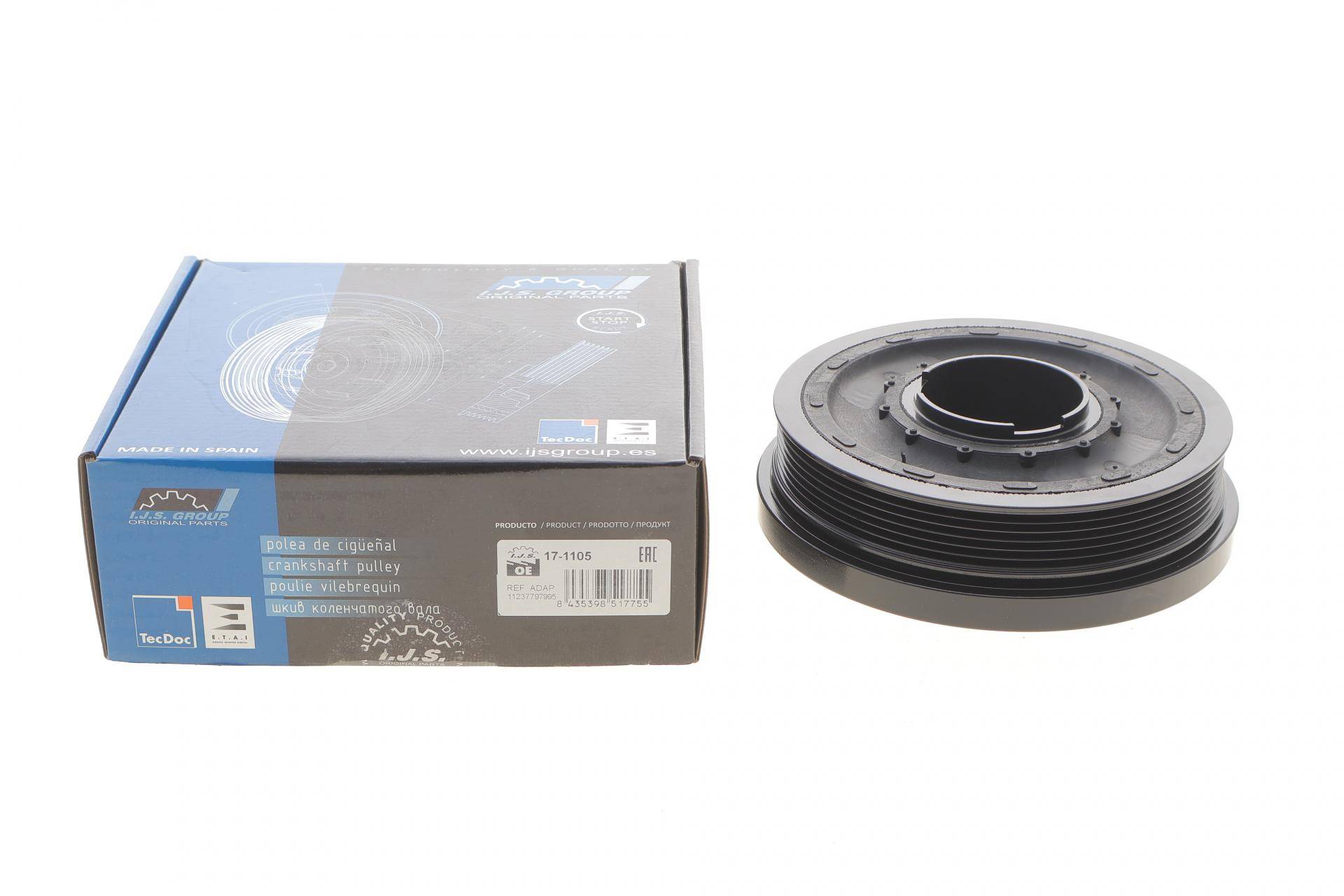 Шків колінвалу BMW 1 (E81)/3 (E90)/X1 (E84)/5 (E60)/X3 (E83/F25) 2.0D 04- (6PK) N47/M47