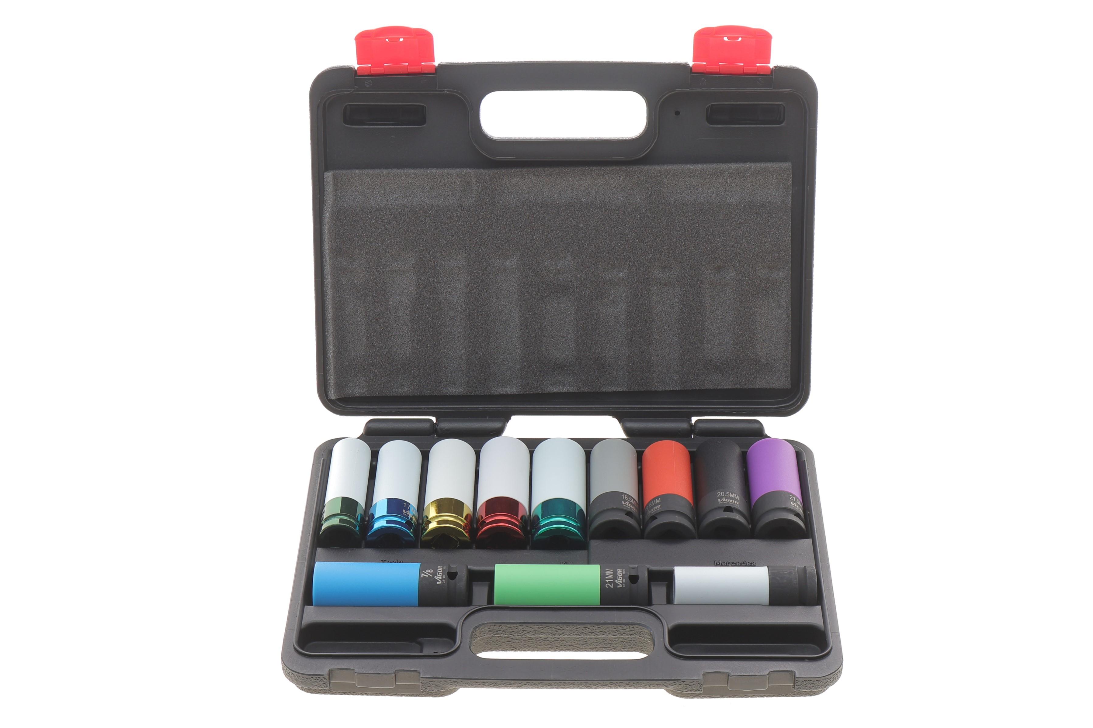 Набір ударних головок 1/2" 15-22.2 мм 12 од.