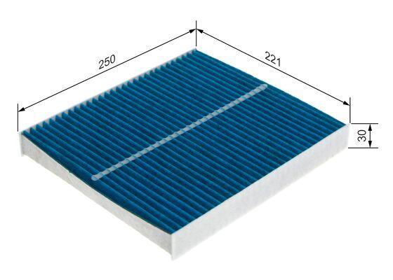 Фильтр салона VW Polo 1.0TSI/2.0GTI/Seat Ibiza 1.0TSI/1.6TDI 17- (угольный/антиаллерг./антибактер.)