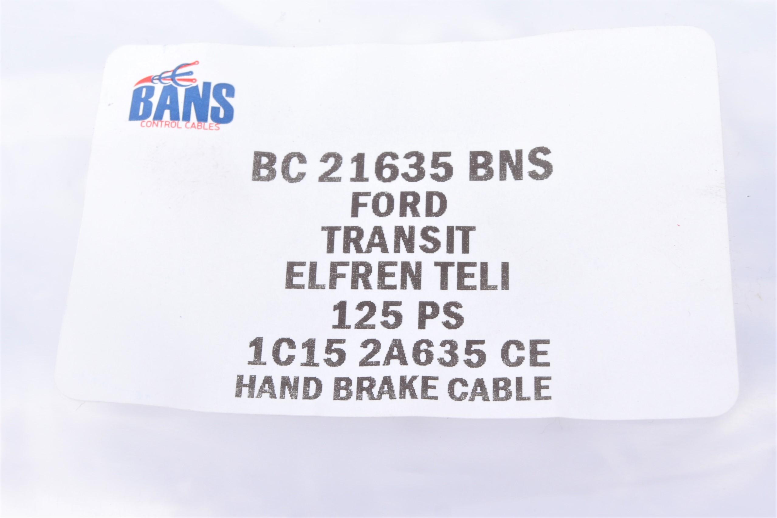 Трос ручника (задній) (R) Ford Transit 2.0-2.4 DI 00- (1283/990mm)